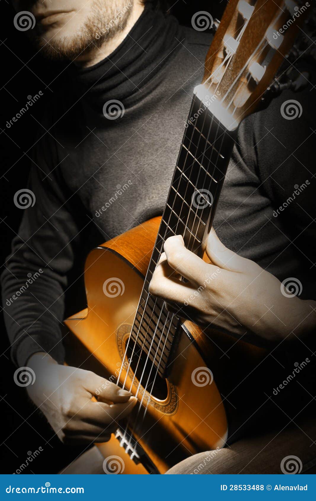 Acoustic Guitar Player Guitarist Stock Photo Image of hands, guitar