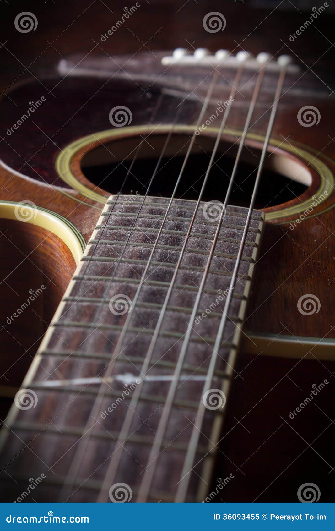 Acoustic guitar stock image. Image of classic, vintage 36093455