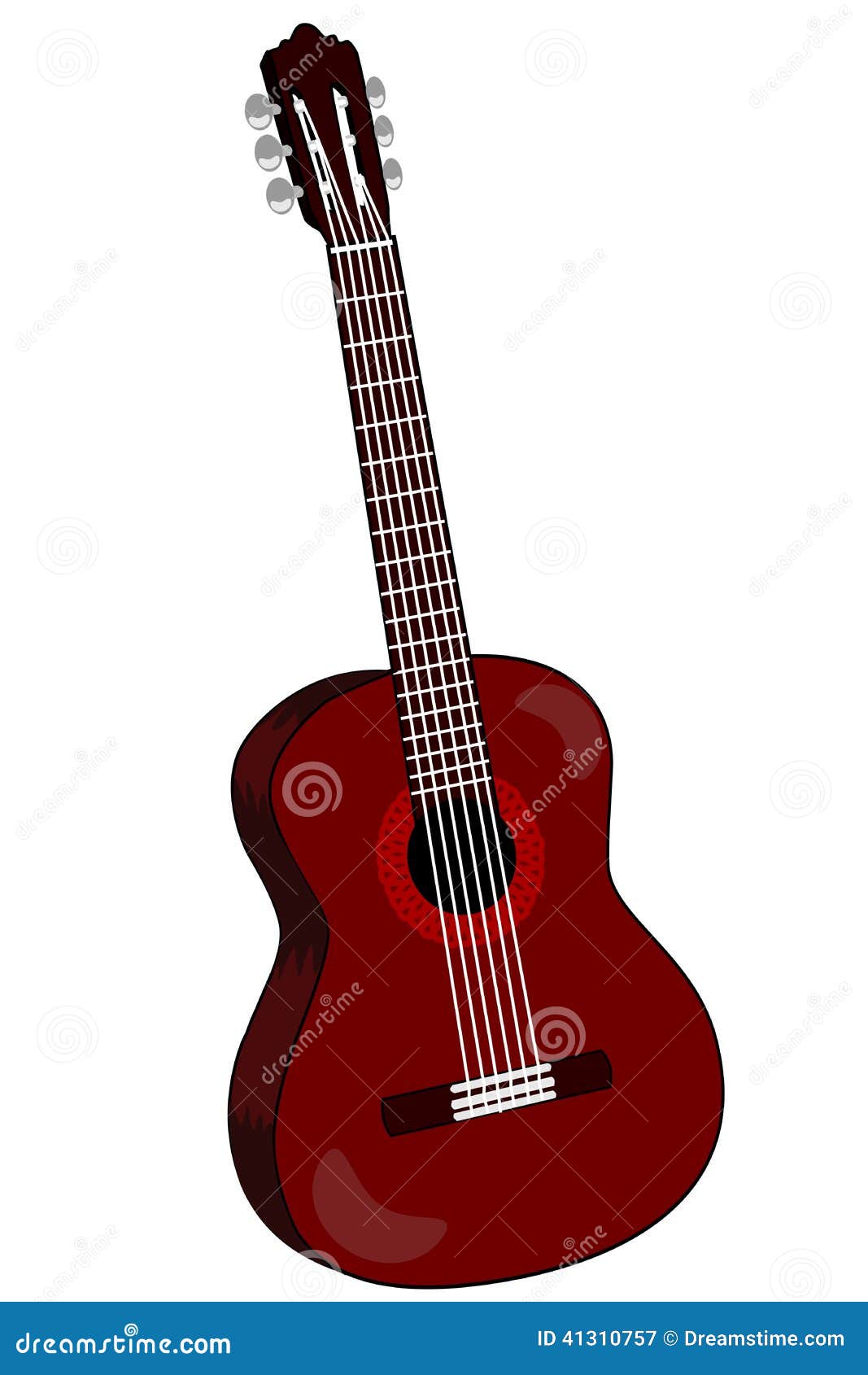 Vector image of acoustic guitar.