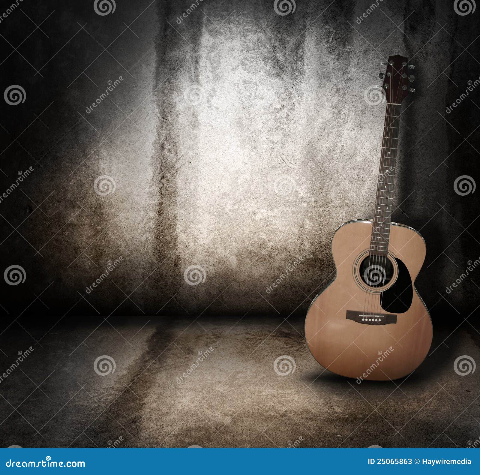 Acoustic Music Guitar Grunge Background Stock Image Image of