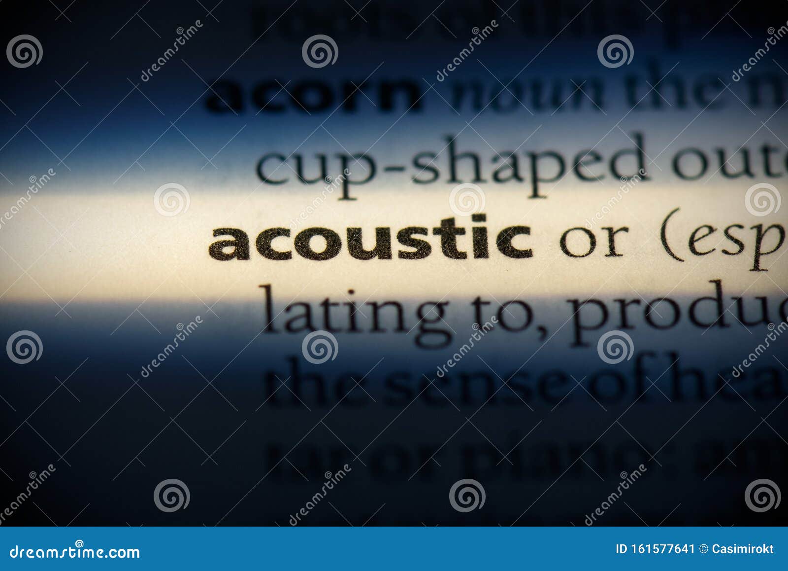 Acoustic stock image. Image of macro, education, printed 161577641