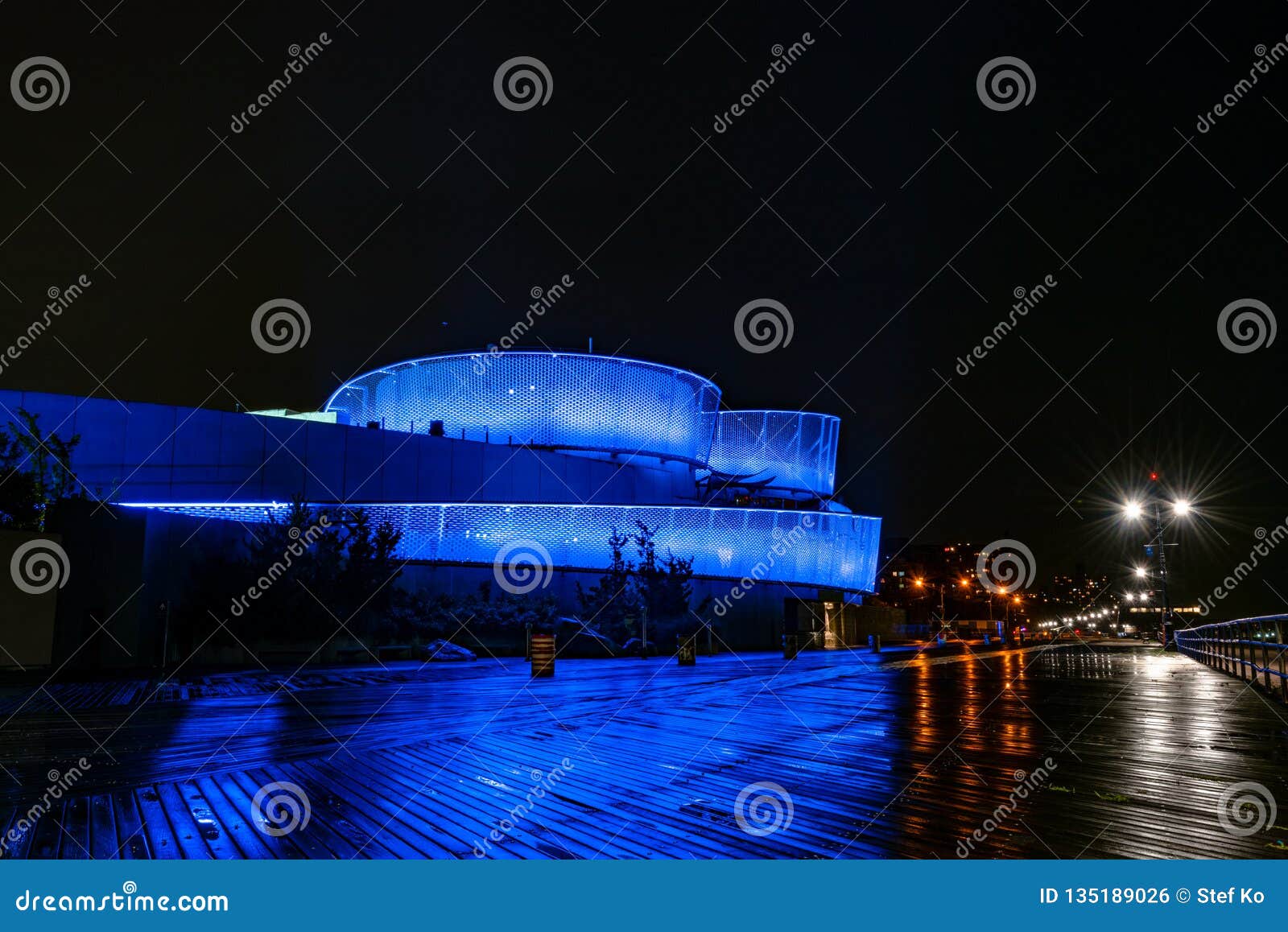 Acquario Di New York Un La Notte Fotografia Stock Immagine Di Esposizione Limite