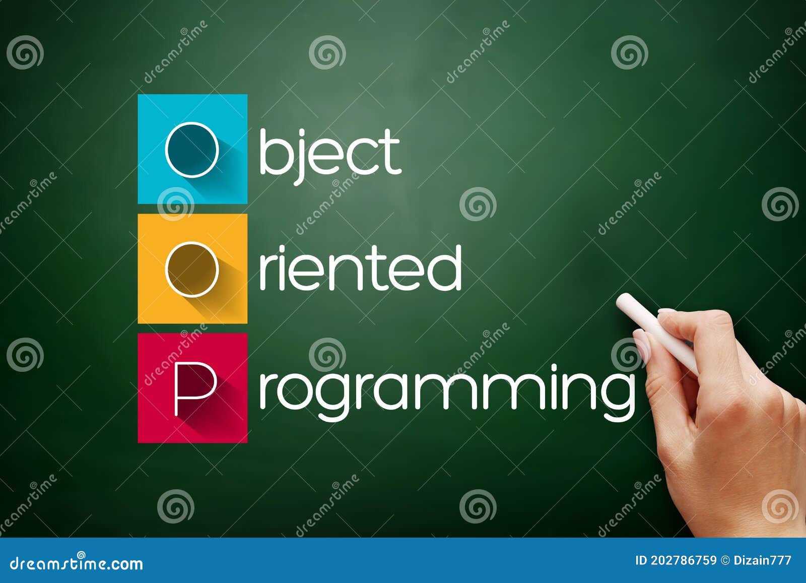 Acrónimo De Programación Orientada a Objetos Oop Imagen de archivo ...
