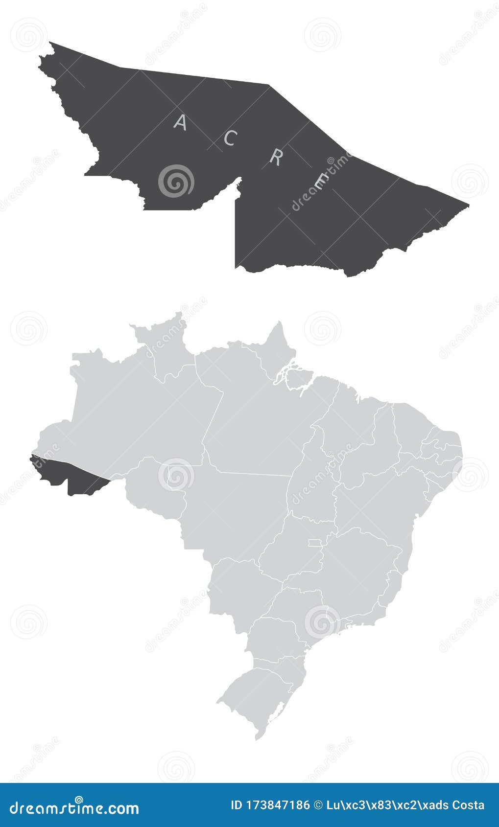 Acre State Brazil stock illustration. Illustration of country 173847186