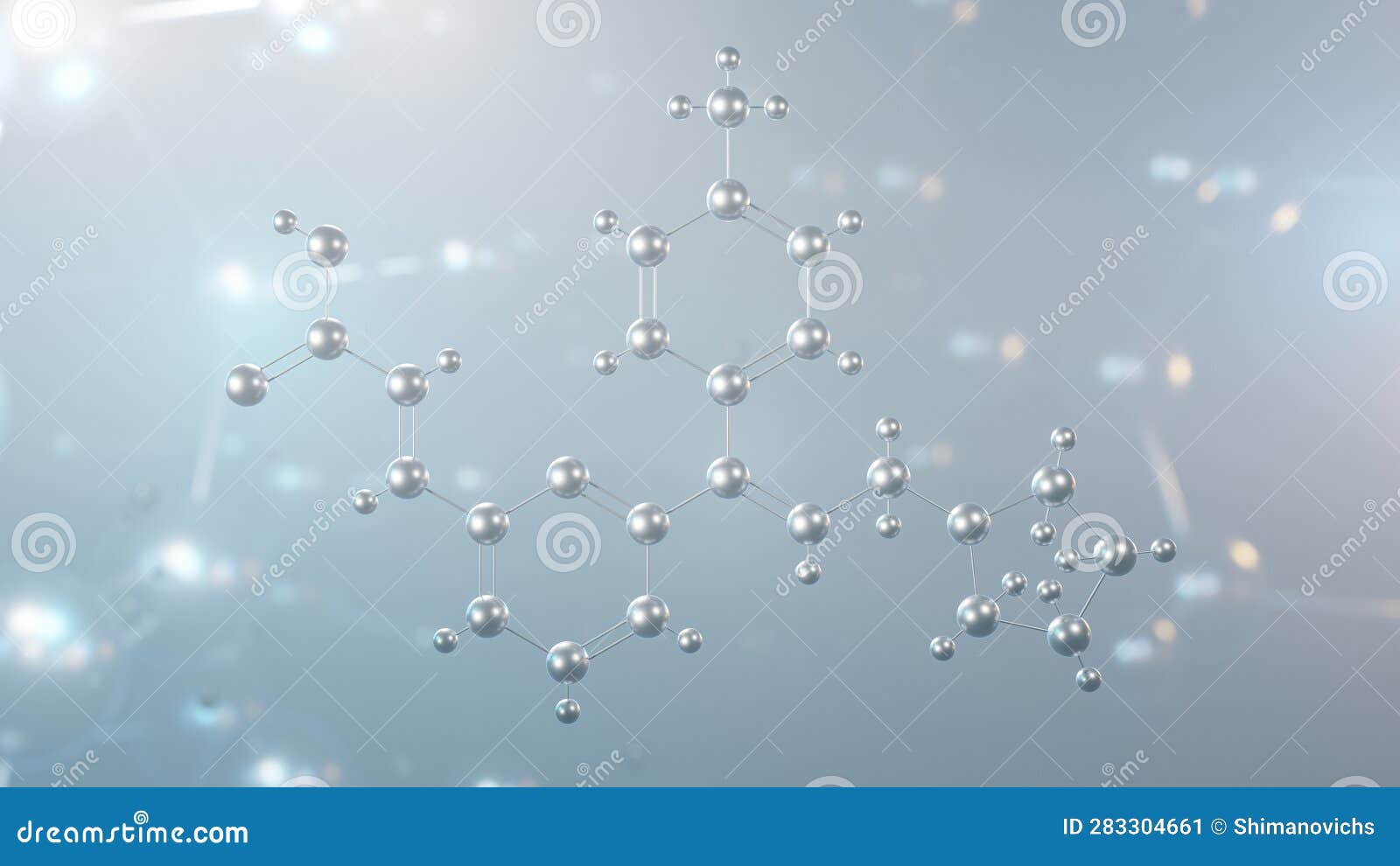 acrivastine molecular structure, 3d model molecule, h1-receptor antagonist antihistamine, structural chemical formula view from a
