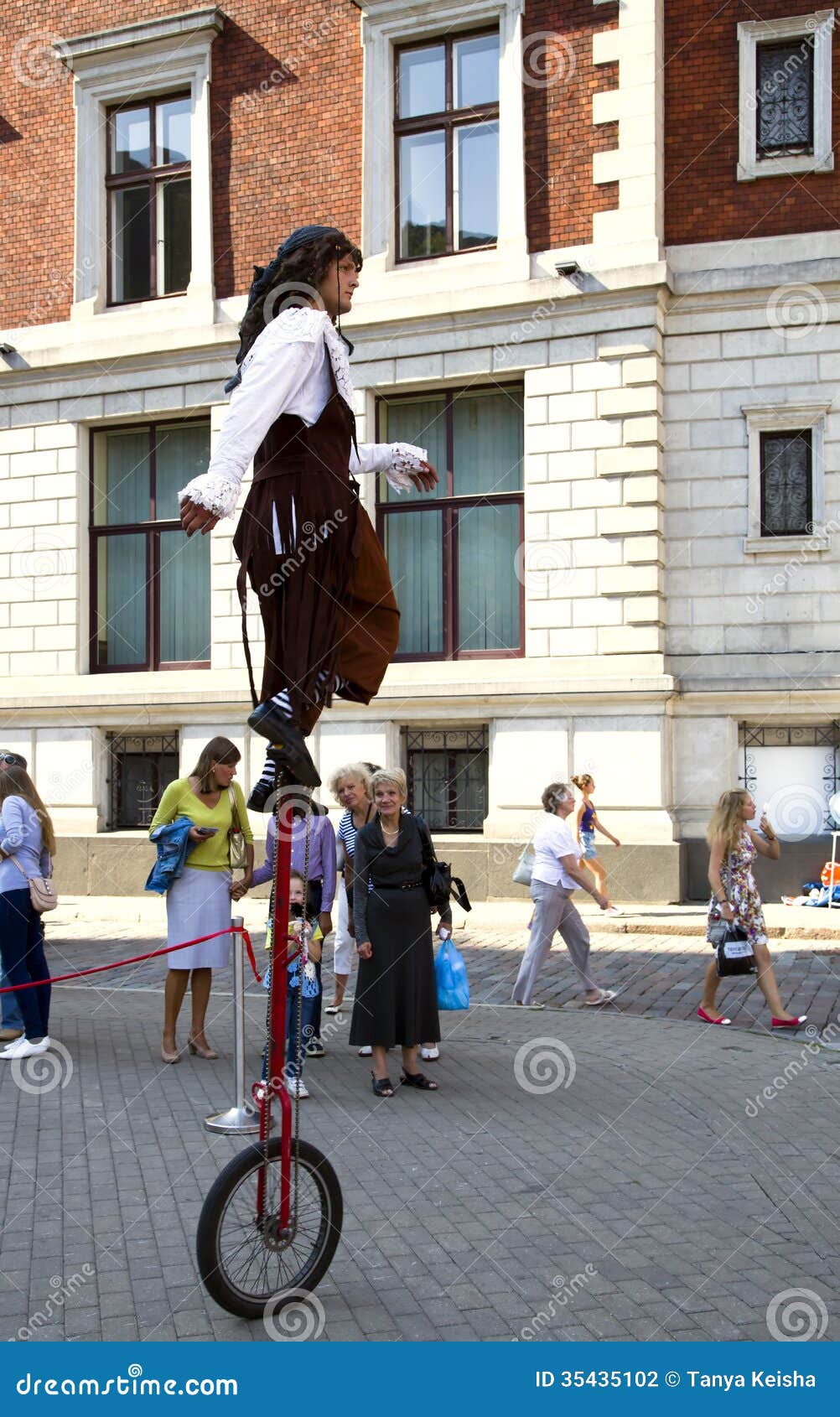 Acrobat Doing Tricks on Unicycle Editorial Photography Image of