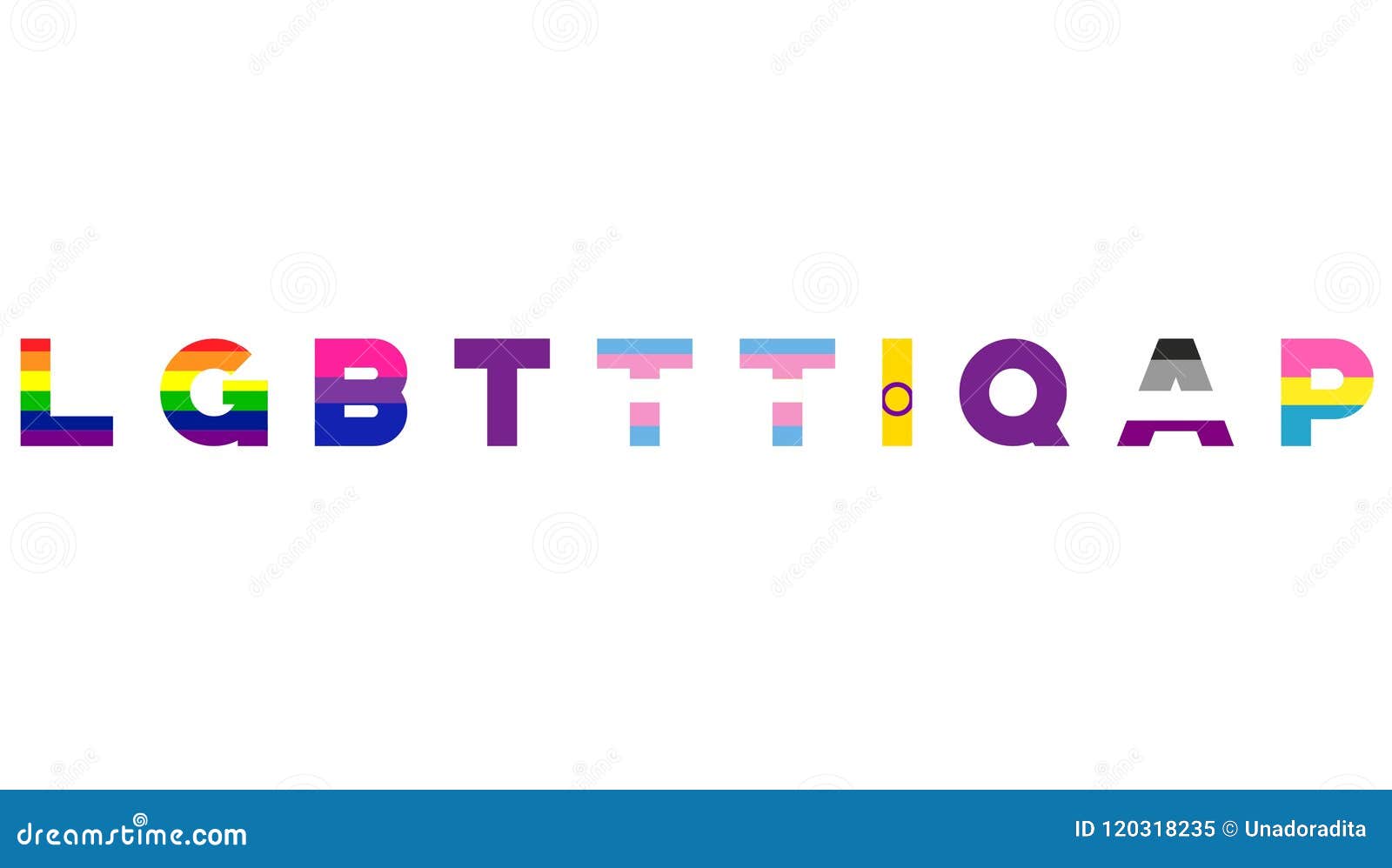 Acronym Flags And Colors Lgbt Stock Illustration Illustration Of Letters Lgbtttiqap