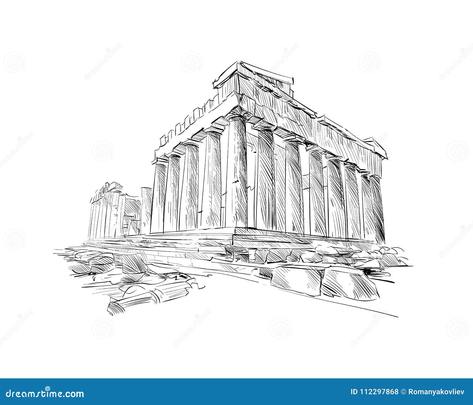 Drawings of Athens on Behance