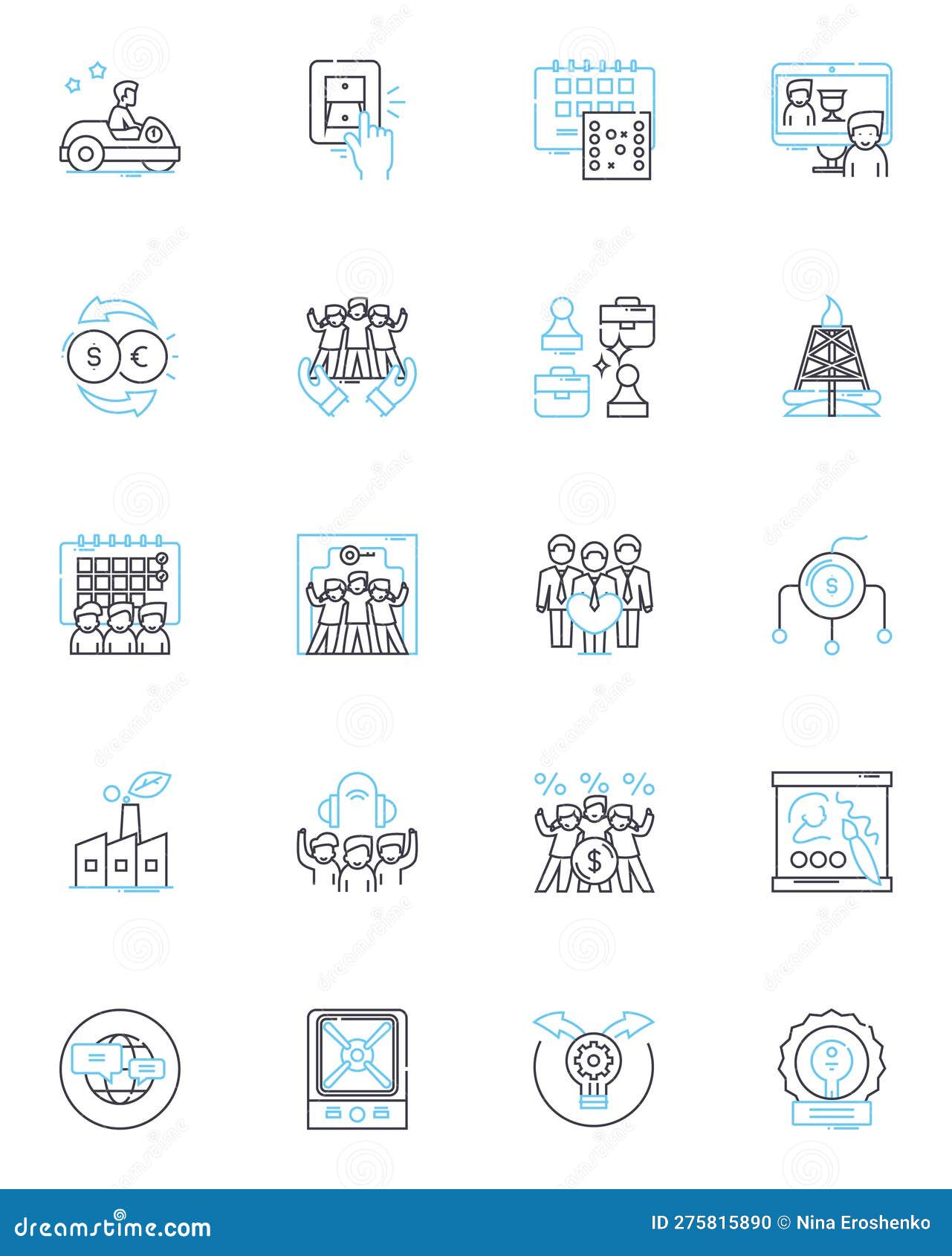 across borders linear icons set. diversity, globalization, exchange, culture, migration, immigration, humanity line