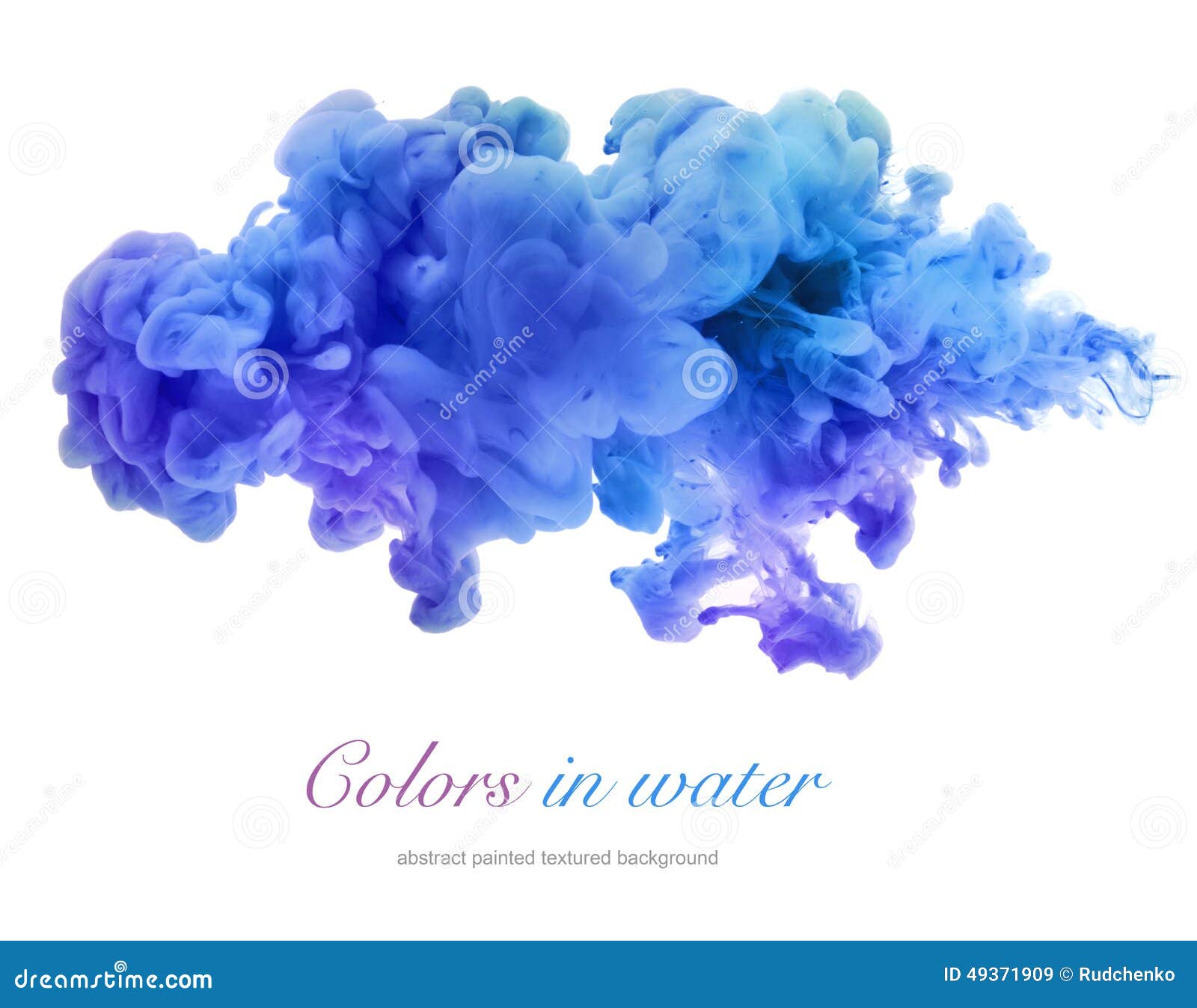 acrylic colors in water. abstract background.