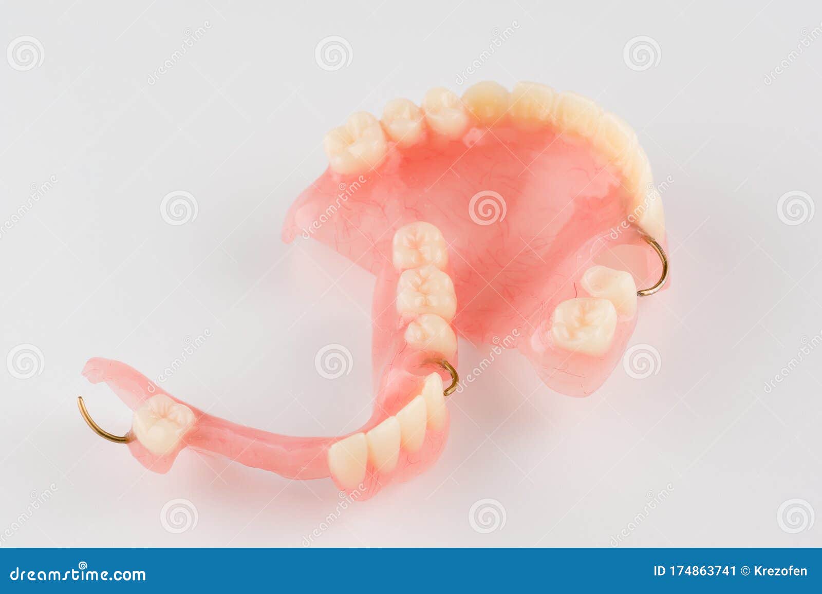 Acrylic dental prosthesis stock image. Image of clean 174863741