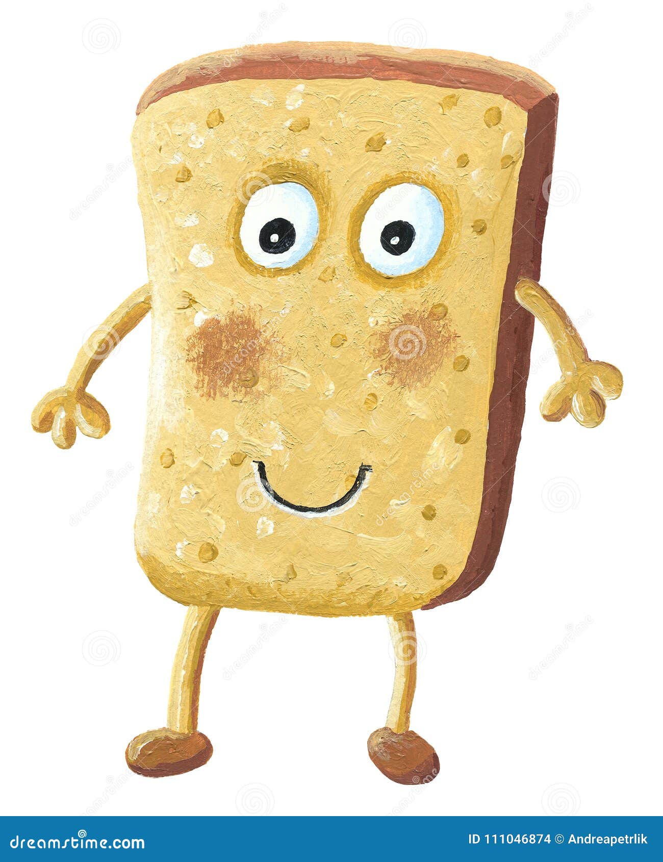 Toast Bread Slice Cartoon Character Stock Illustration - Illustration of isolated, dough: 111046874 Toast Bread Slice Cartoon Character Stock Illustration - Illustration of isolated, dough: 111046874
