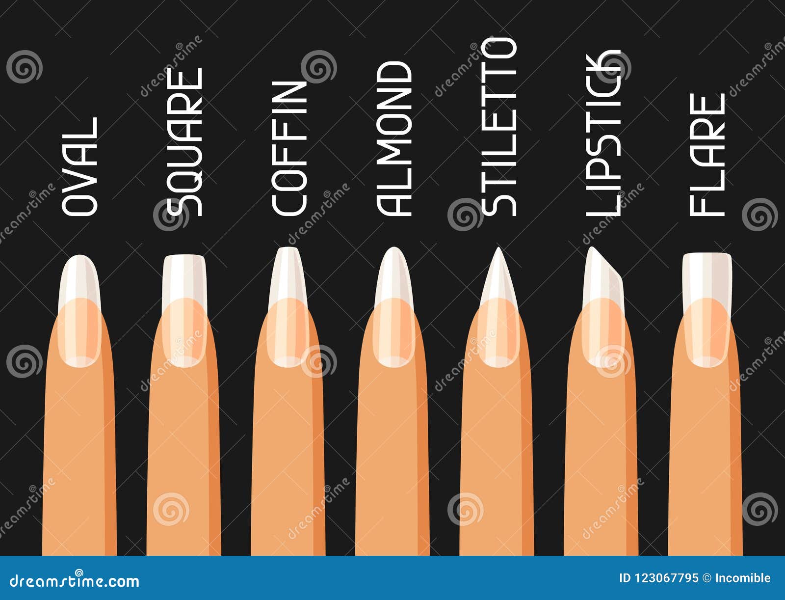 What are the different nail shapes?