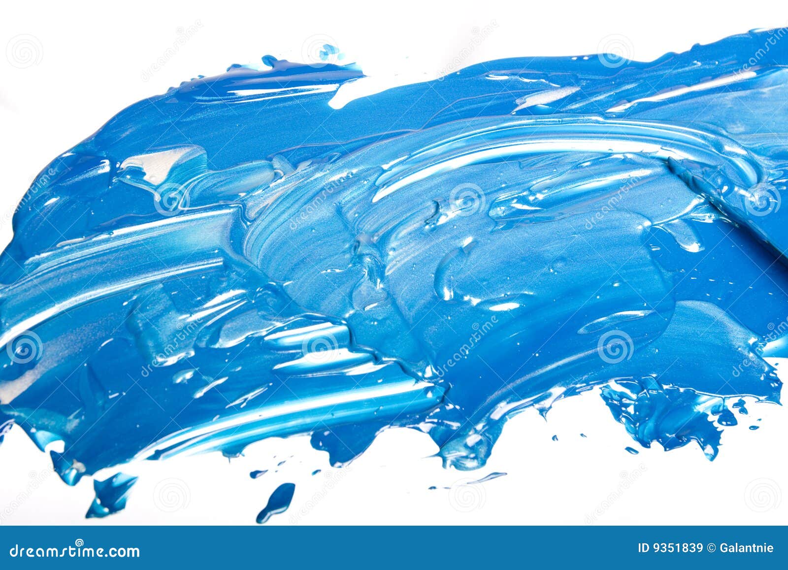 Acrylic paint isolated stock image. Image of liquid, knife - 9351839