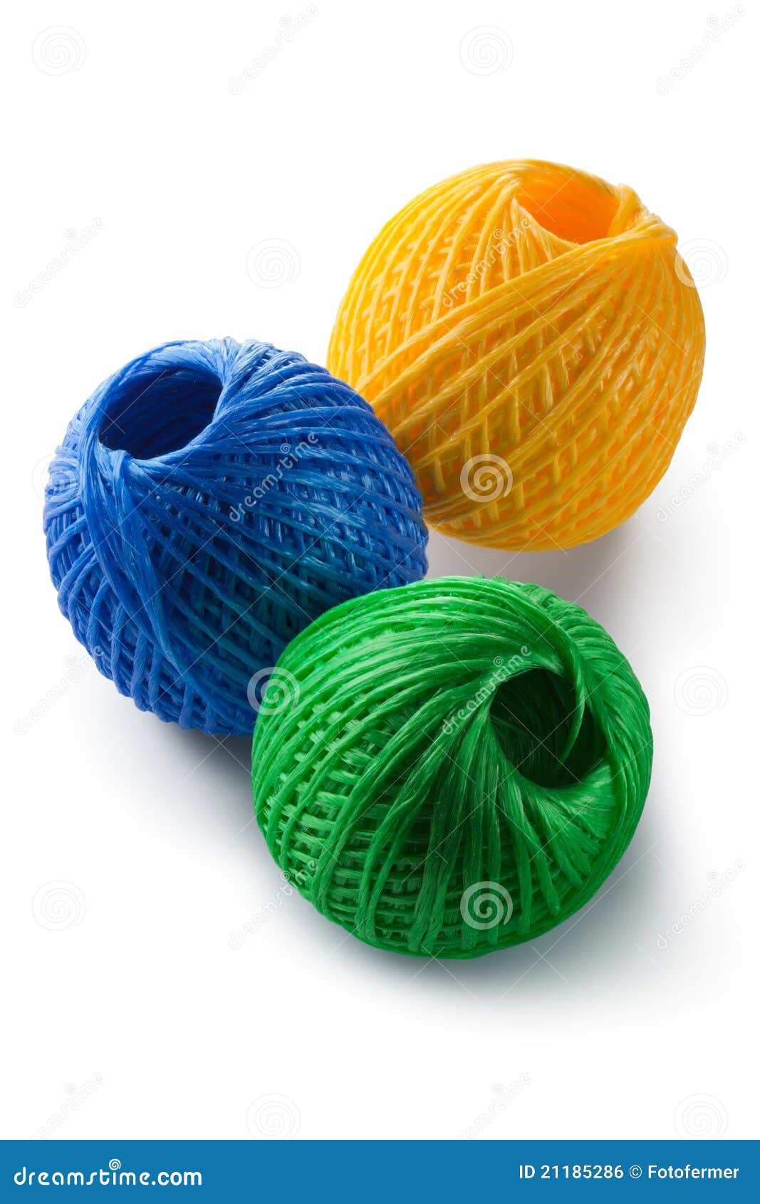 green yarn ball