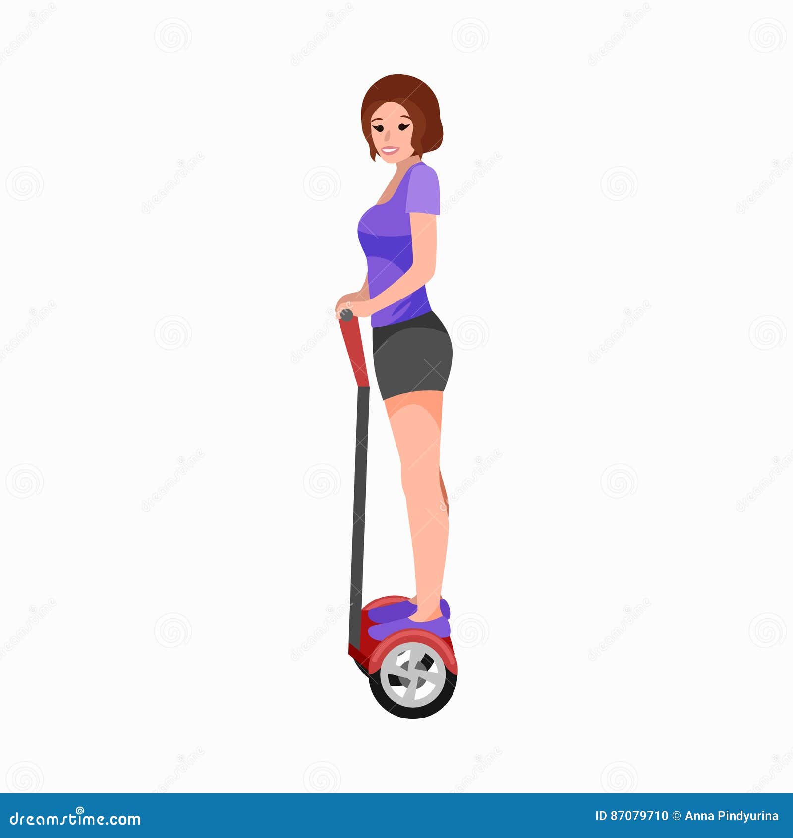 Bloemlezing titel repertoire Actieve Volkerenpret Met Elektrische Autoped, Segway Nieuwe Moderne  Technologie Hoverboard, Het Wielvervoer Van Het Vrouwen Zelfs Vector  Illustratie - Illustration of stoep, wijfje: 87079710