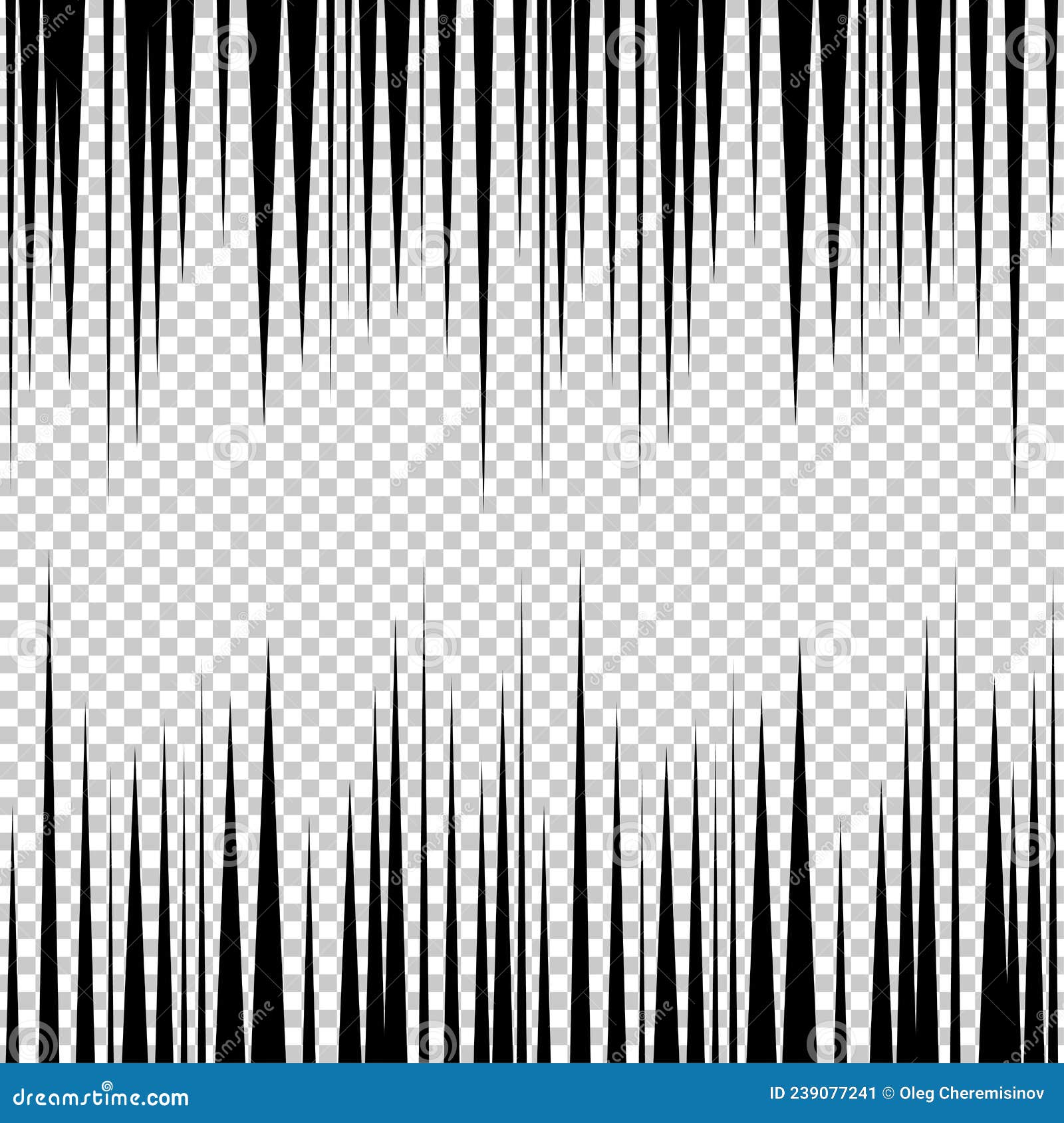 Speed lines, motion strip manga comic horizontal and radial effect