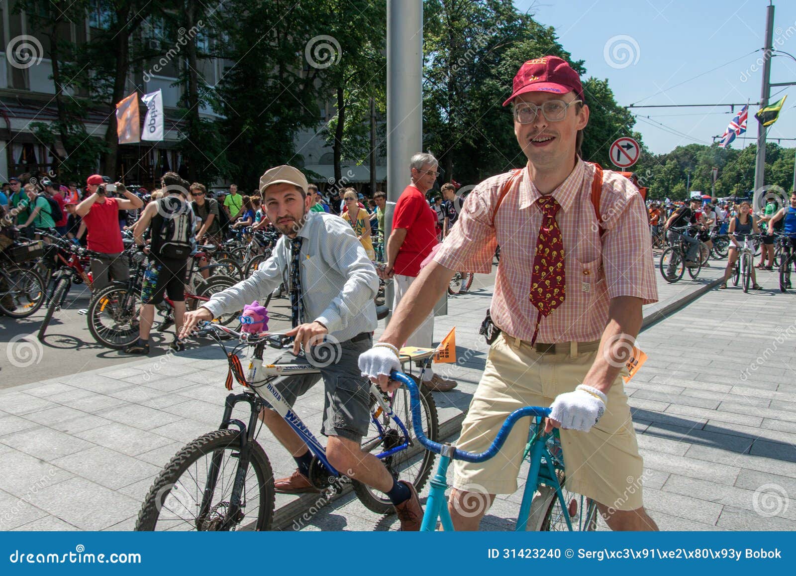 Action within the Ukrainian Bicycle Day in Kharkiv Editorial Image