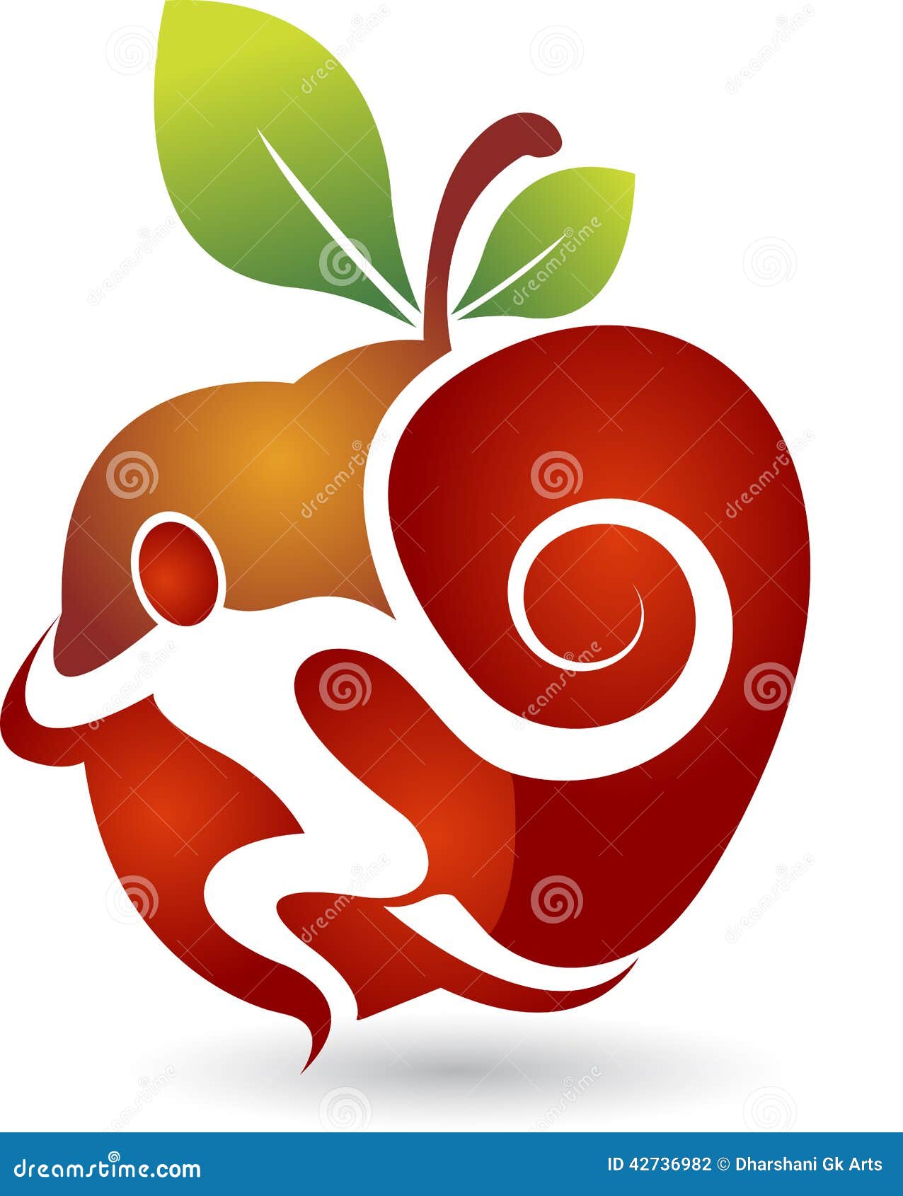Active Apple Logo Cartoon Vector 24246713