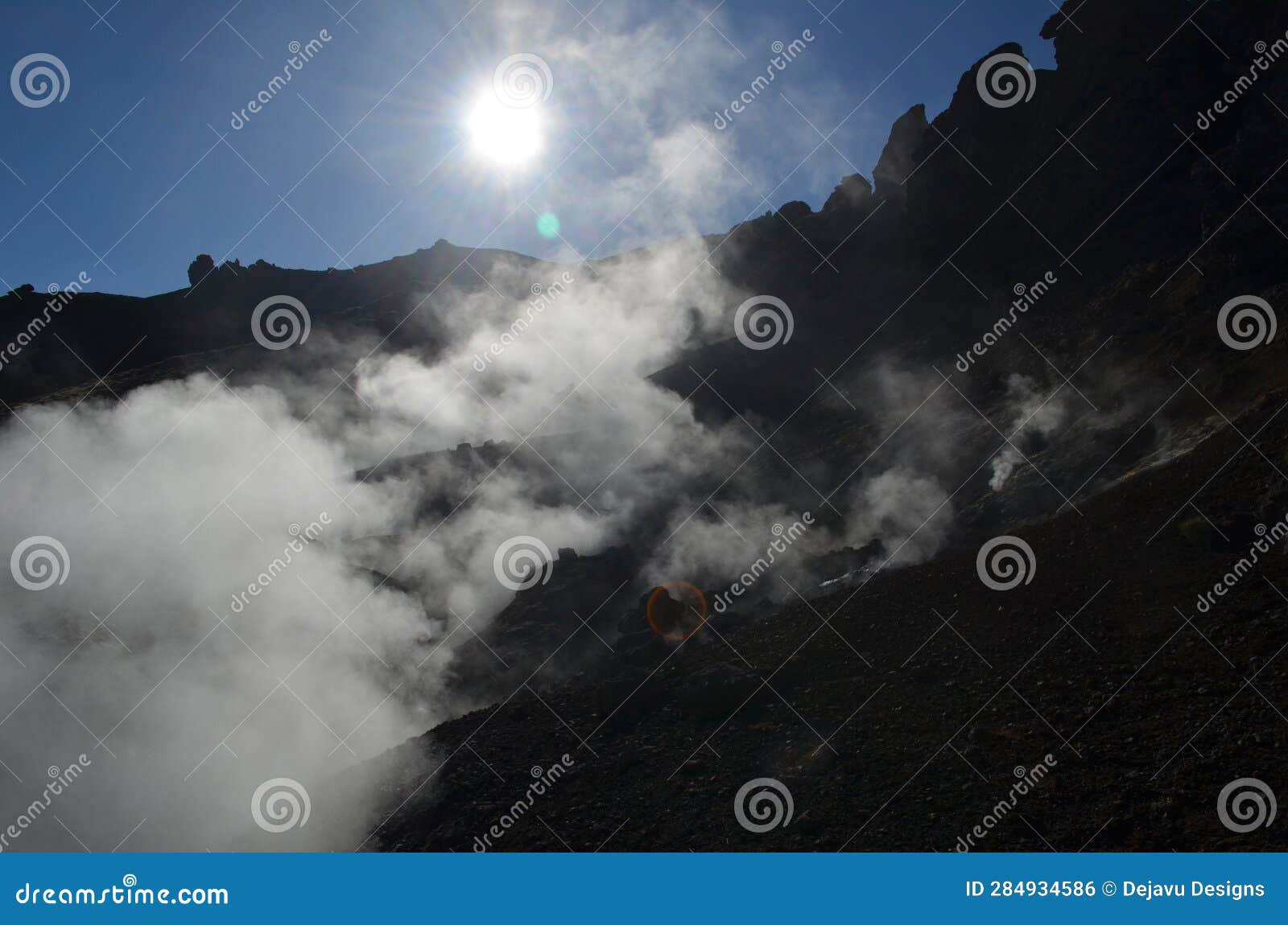 active geothermal region known as hveragerdi in iceland