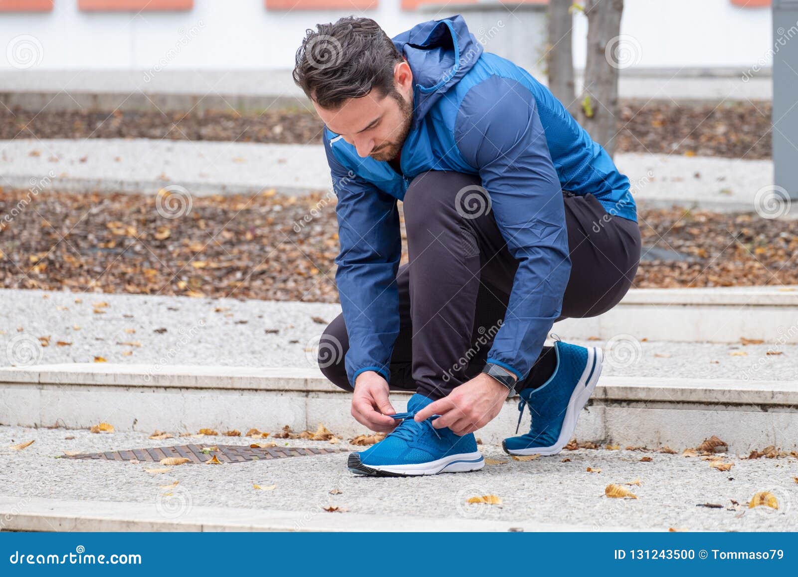 Active Guy Preparing for a Running Session Stock Photo - Image of ...