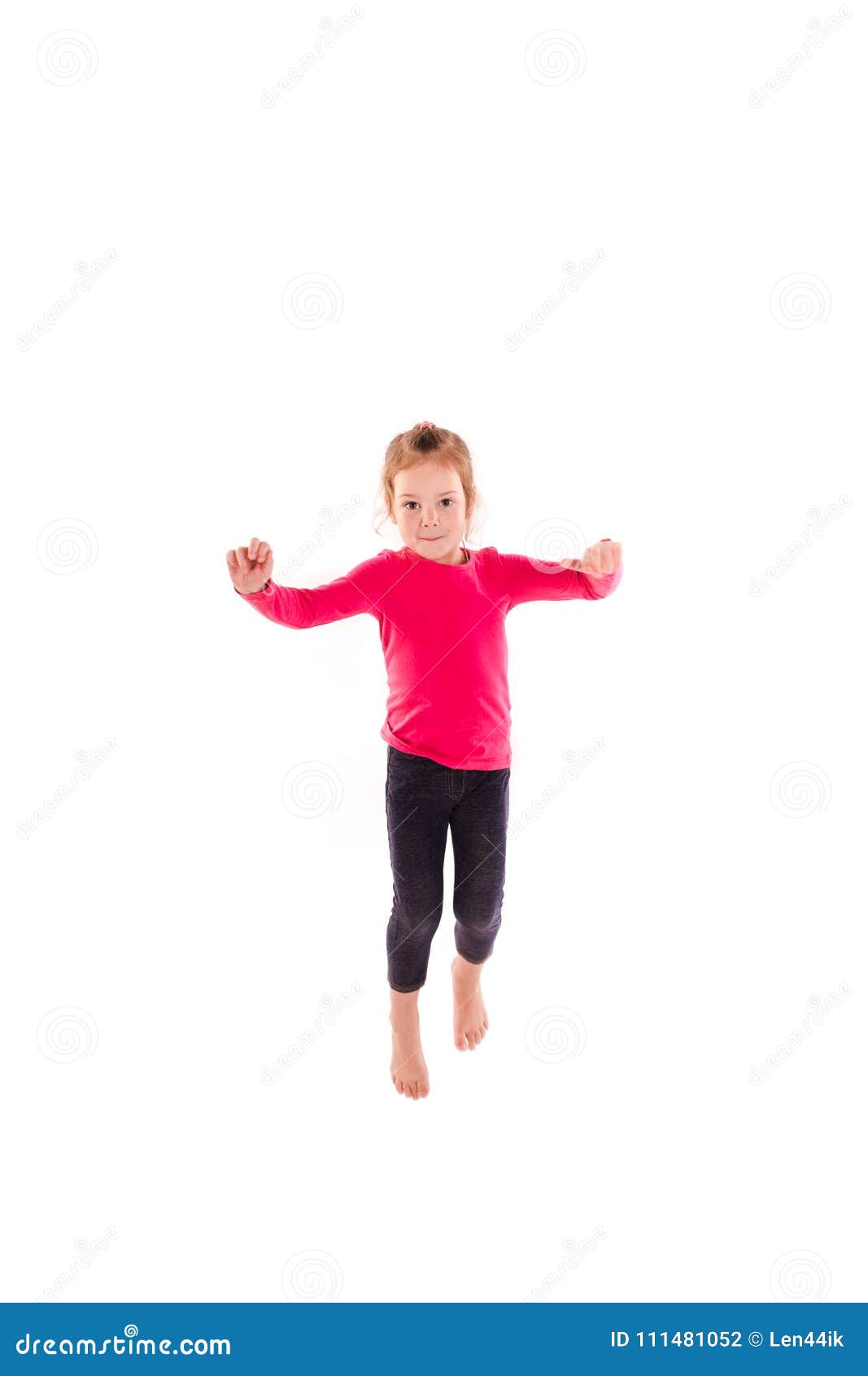 A Happy Young Baby Infant Jumping For Joy Stock Photo, Picture and Royalty  Free Image. Image 9551018.