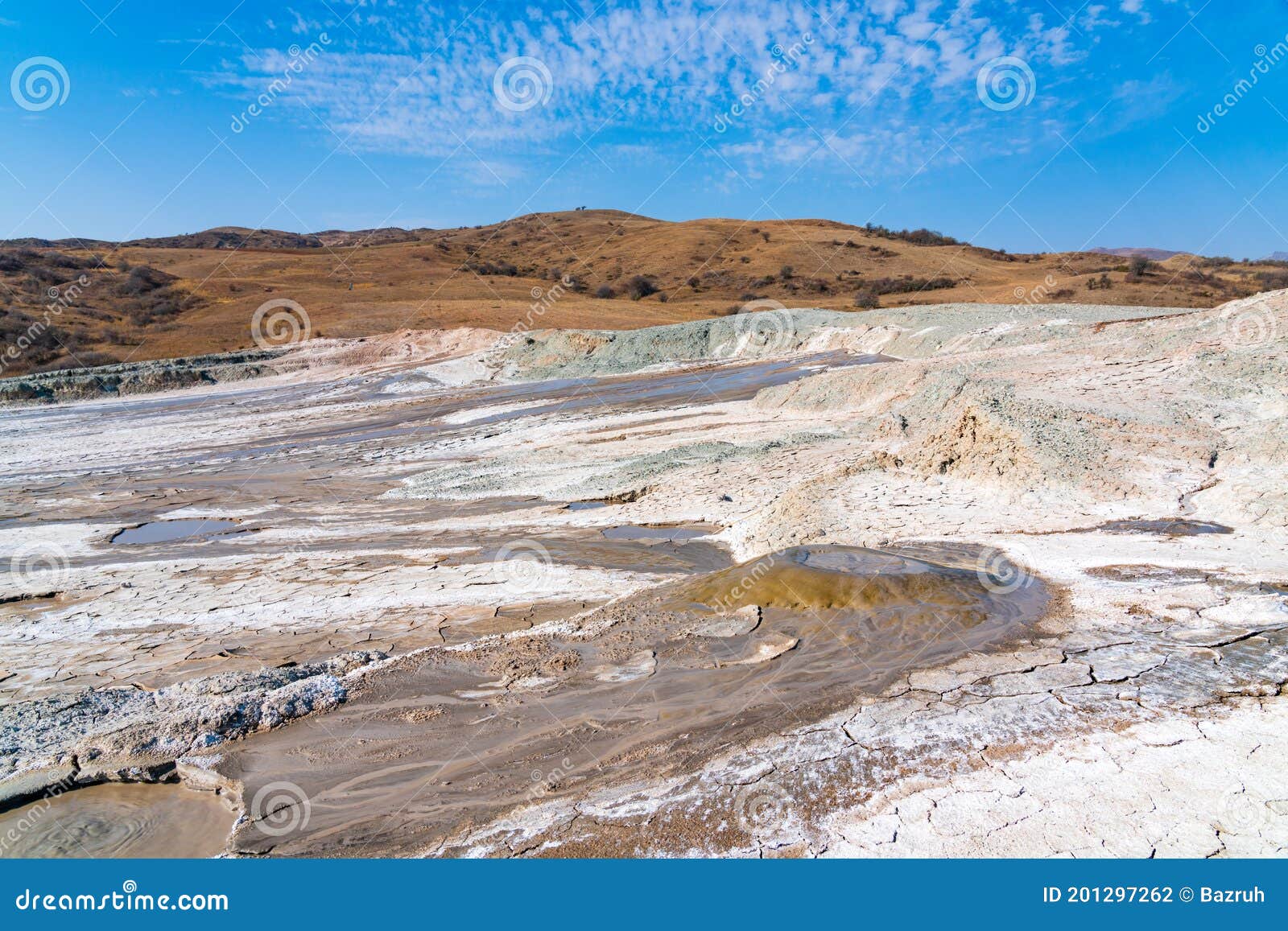Active Mud Volcano in Highlands Stock Photo Image of desert, huge