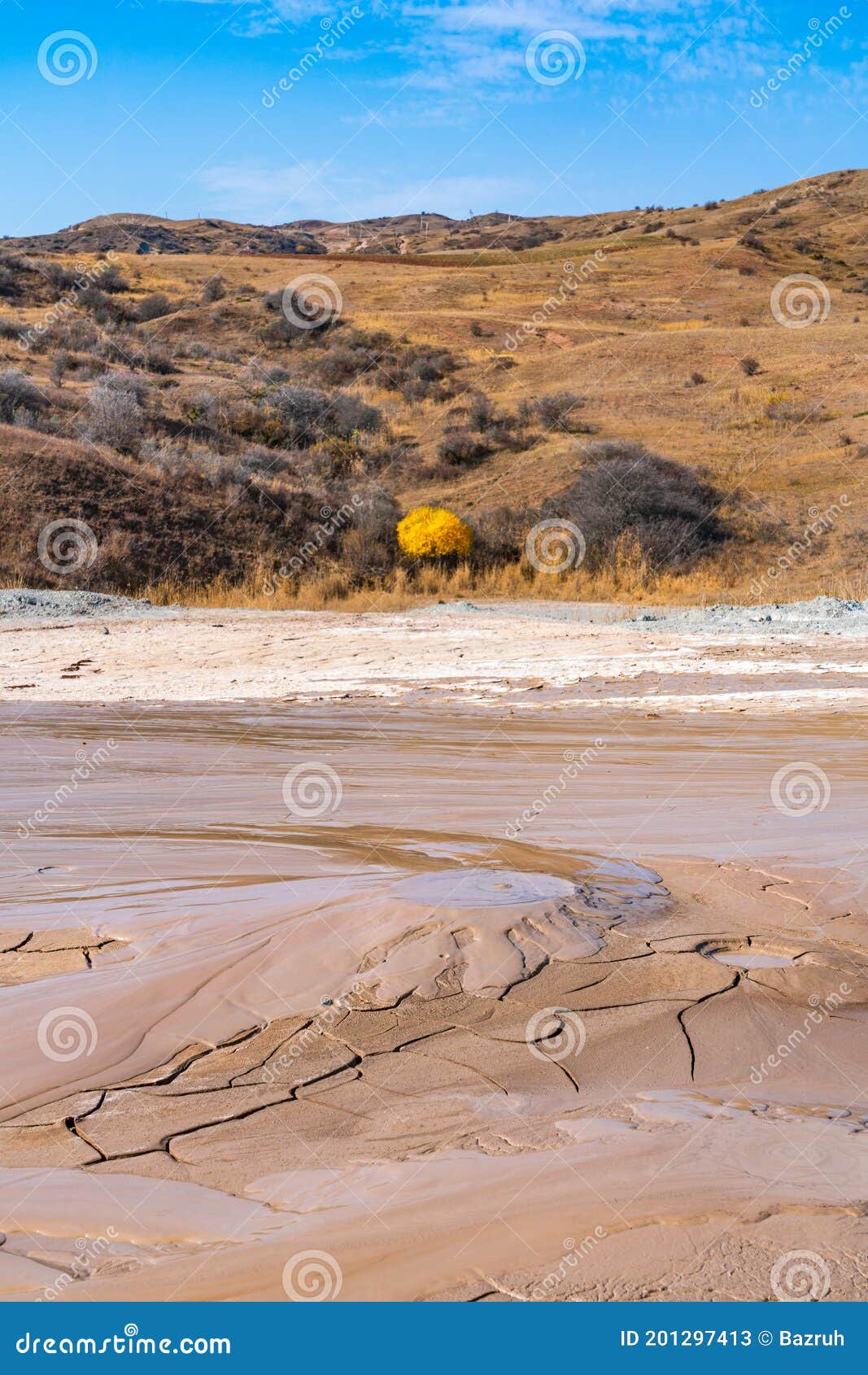 Active Mud Volcano in Highlands Stock Image Image of adventure
