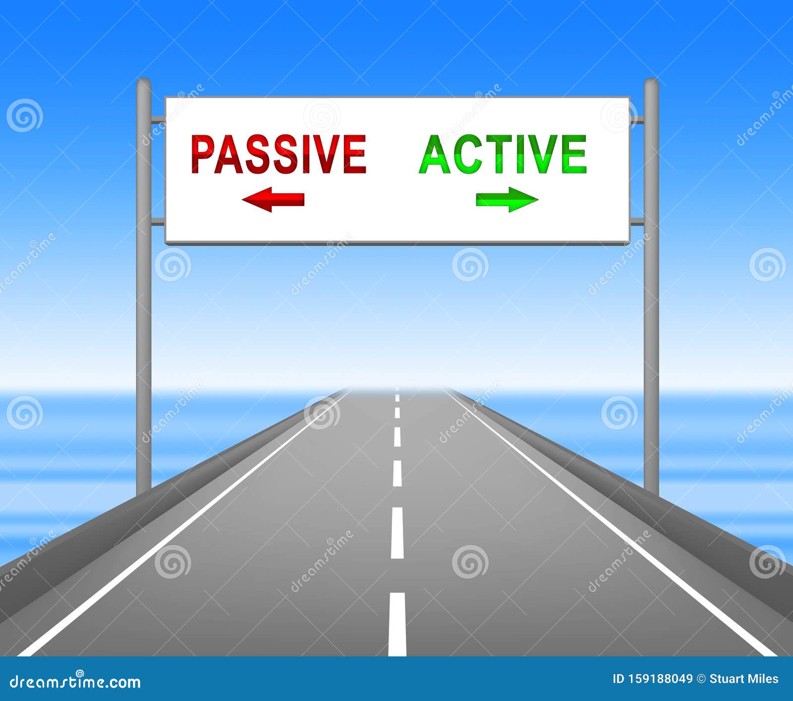 Active Versus Passive Sign Represents Proactive Strategy 3d