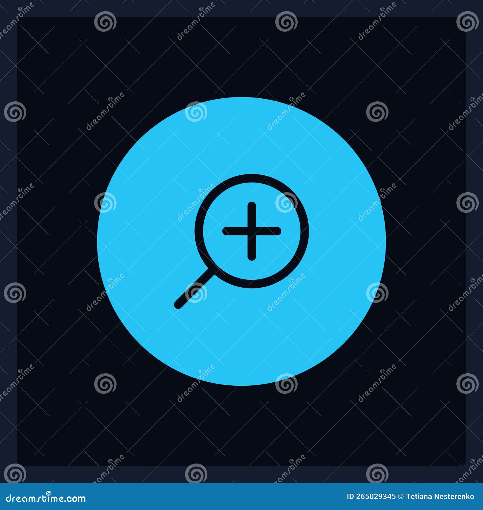 Active Zoom in Button UI Element Template Stock Vector - Illustration