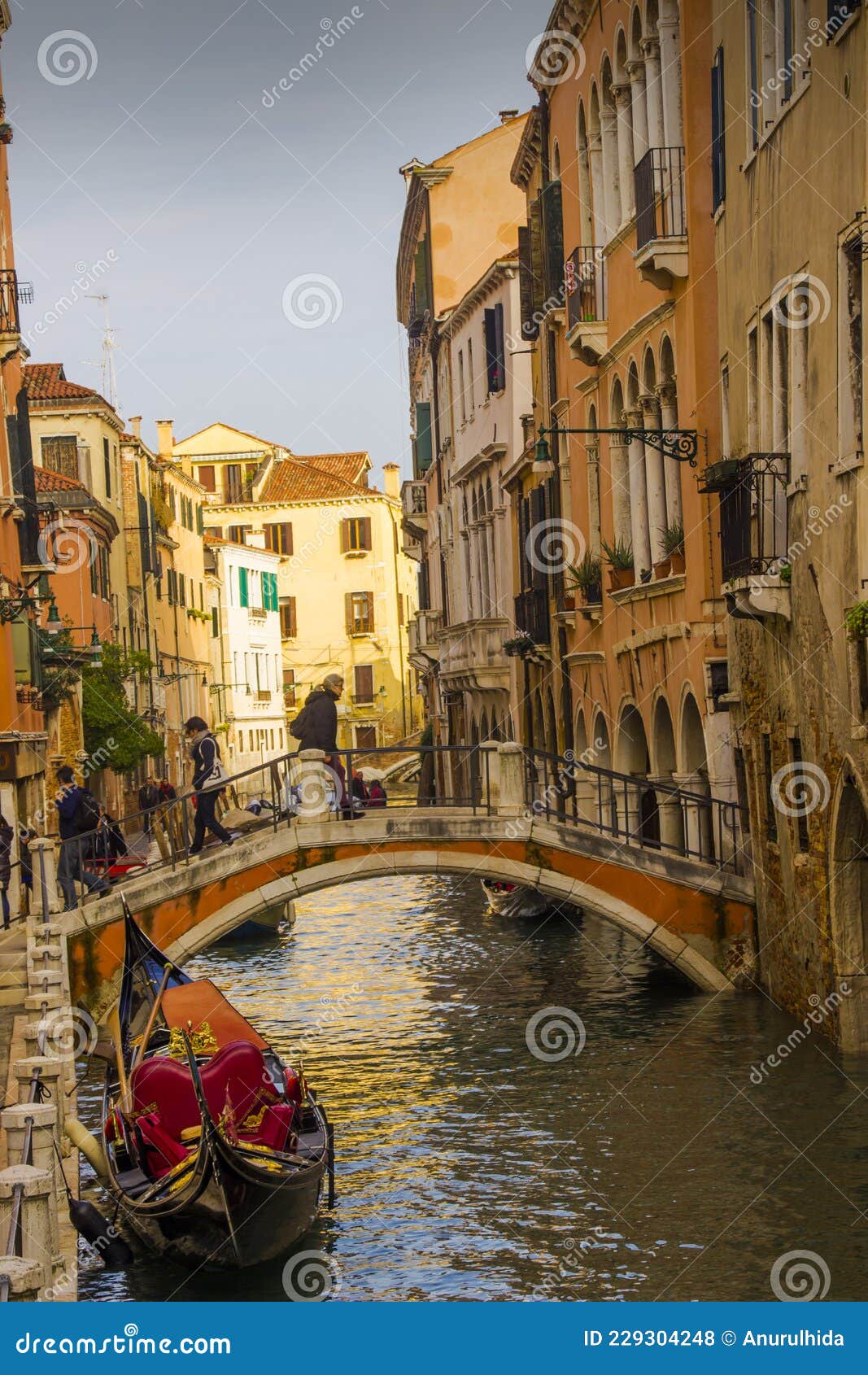 Daily Activities in Canal Street N Vanice, Italy Stock Photo - Image of ...