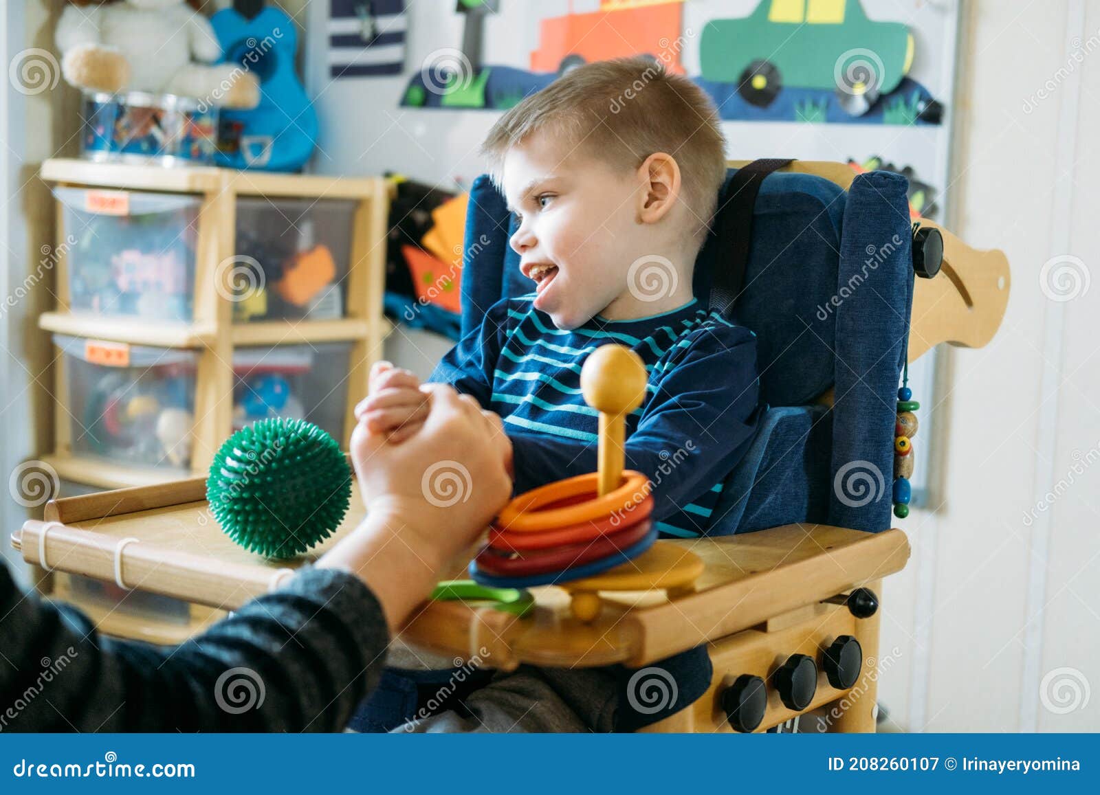 activities for kids with disabilities. preschool activities for children with special needs. boy with with cerebral