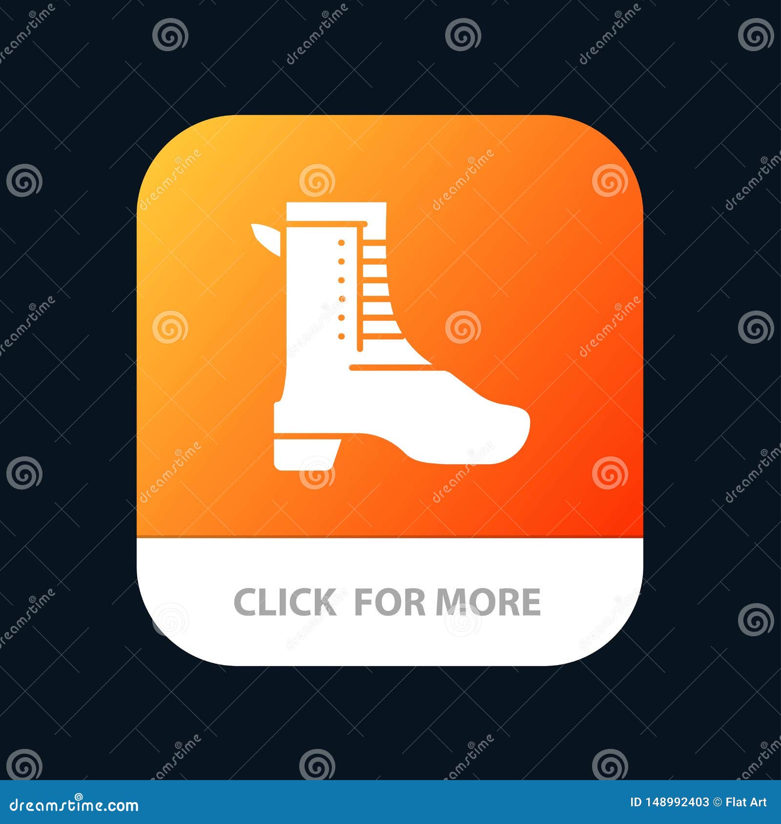 Activity, Running, Shoe, Spring Mobile App Button. Android and IOS