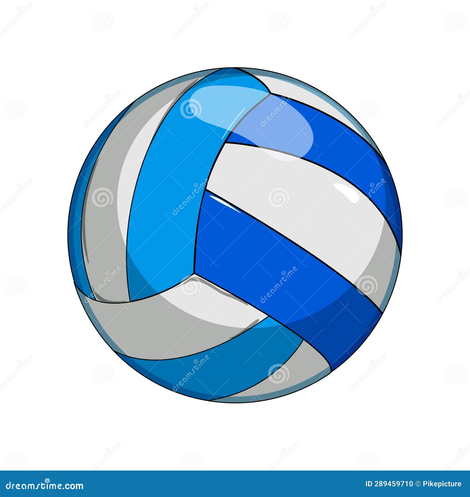 Activity Volleyball Ball Cartoon Vector Illustration Stock Illustration ...