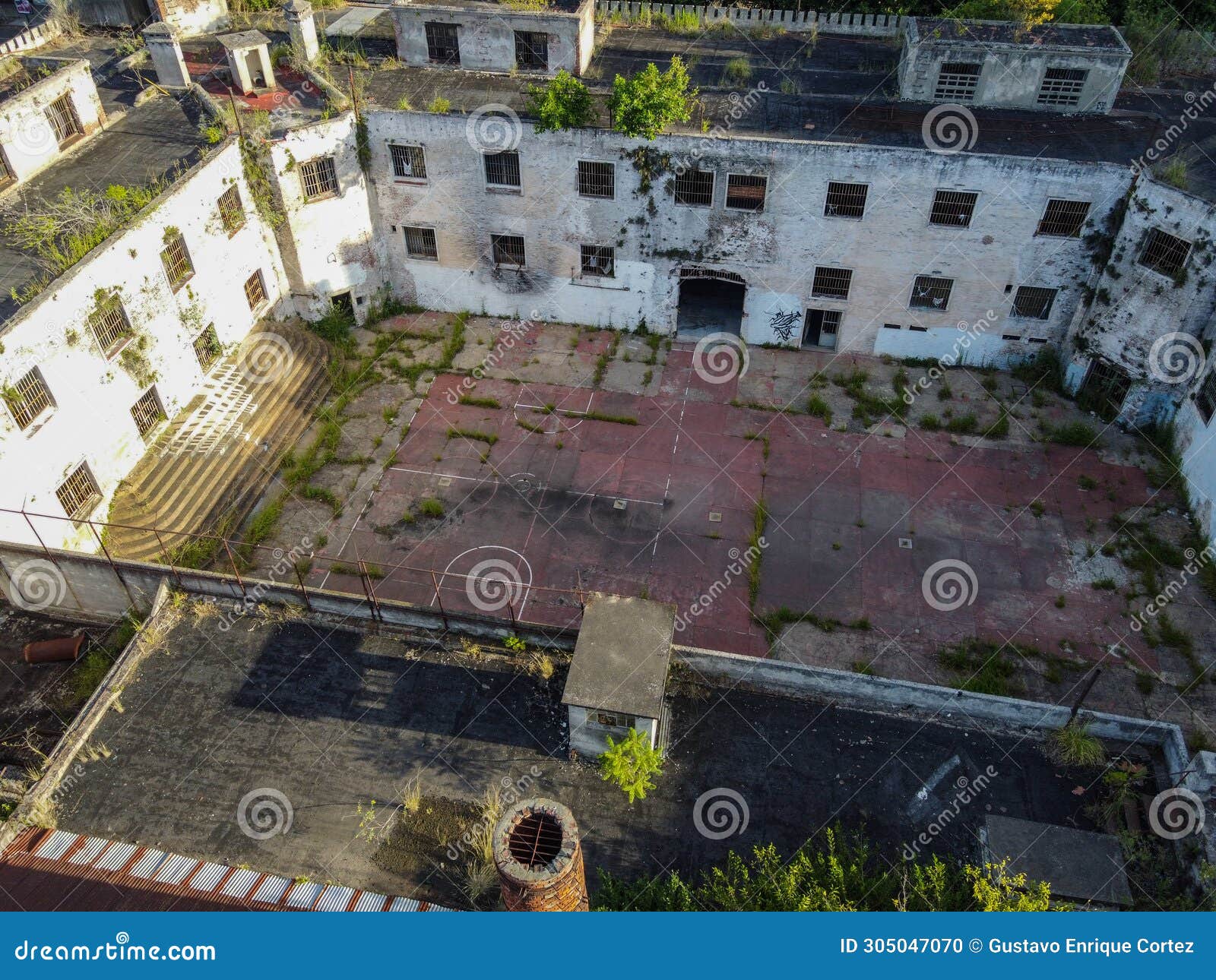 activity yard for inmates of the abandoned carcel de caseros