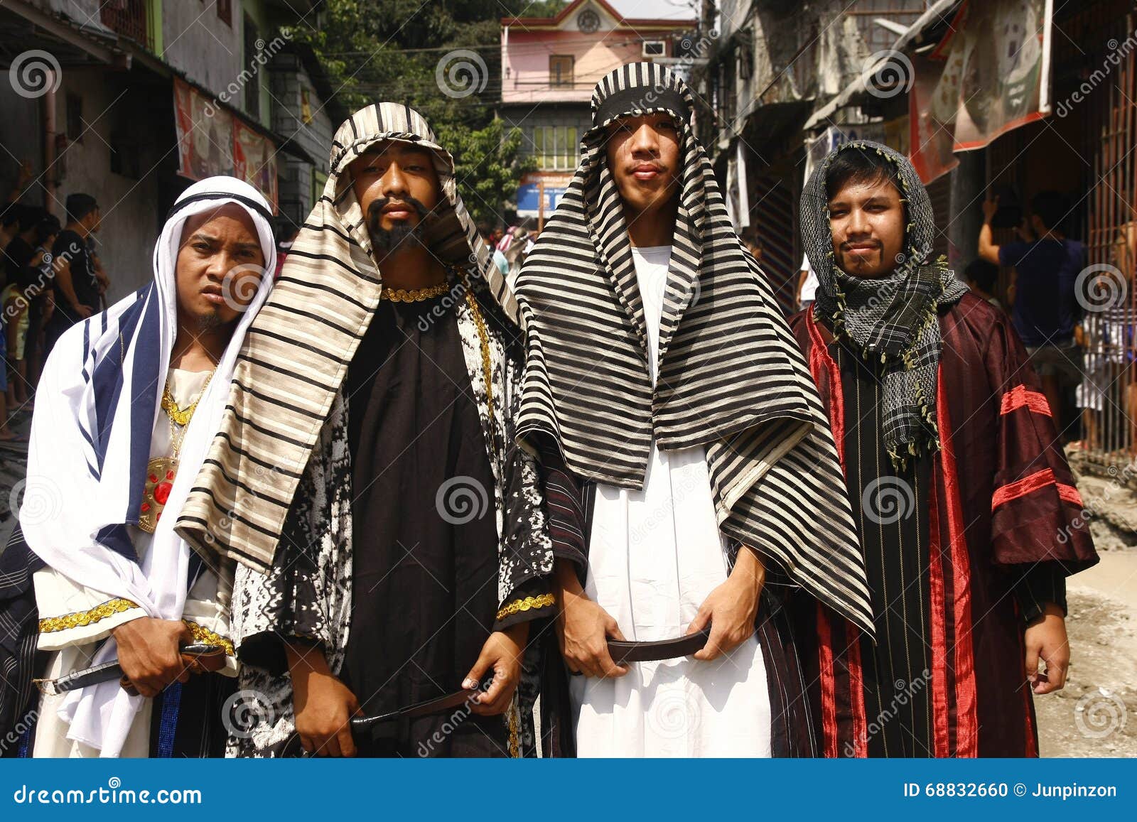 Actors And Characters In The Reenactment Of The Passion Of Christ