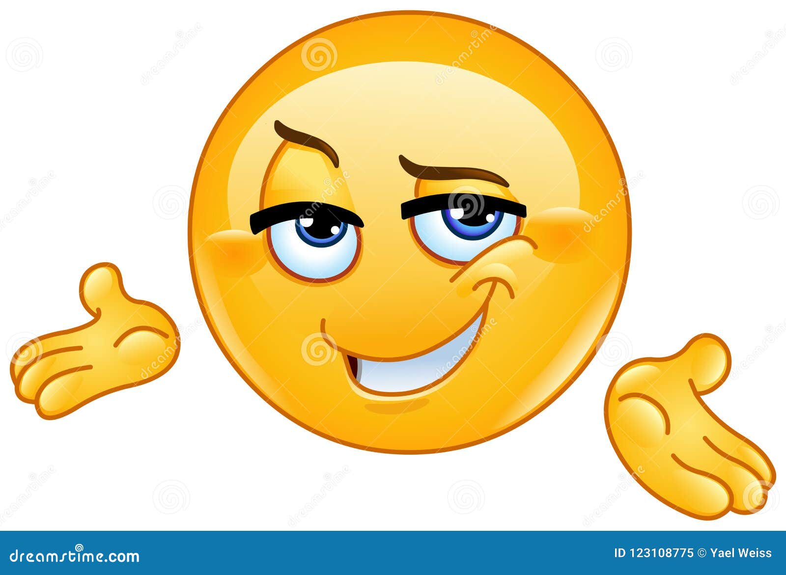 Actual emoticon confiado ilustración del vector. Ilustración de ...