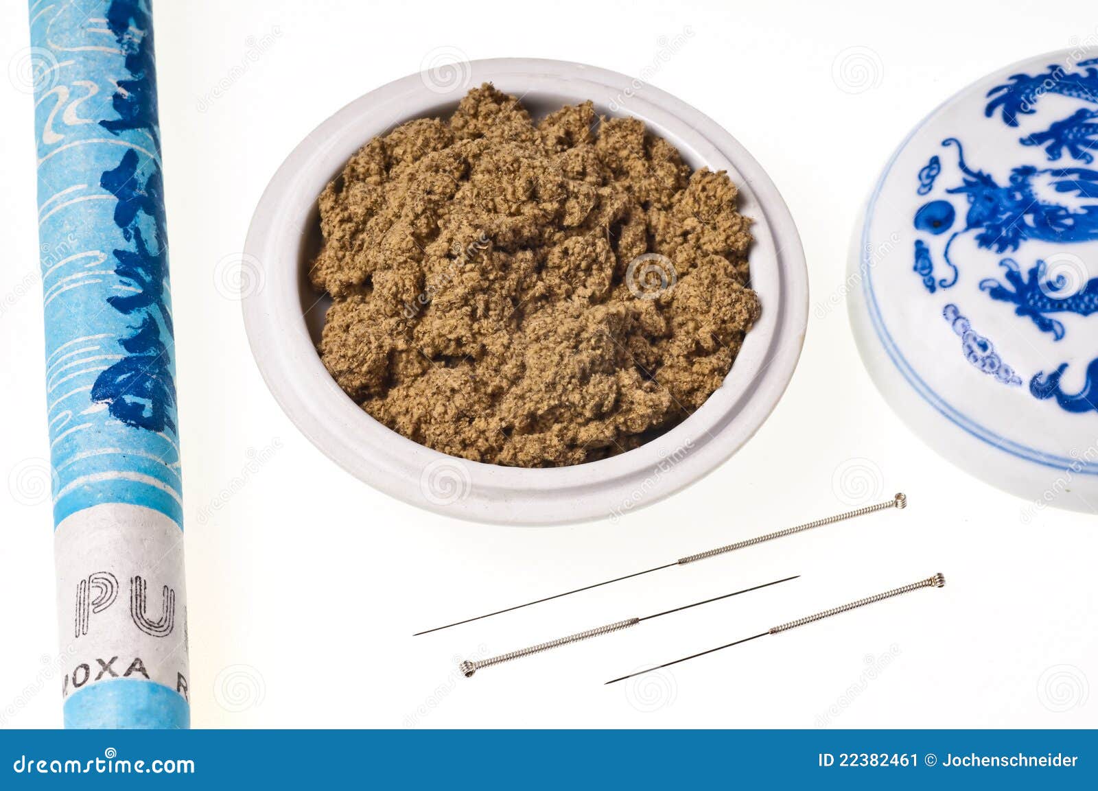 Acupuncture Needle and Moxa Wool Stock Image Image of moxibustion, natural 22382461