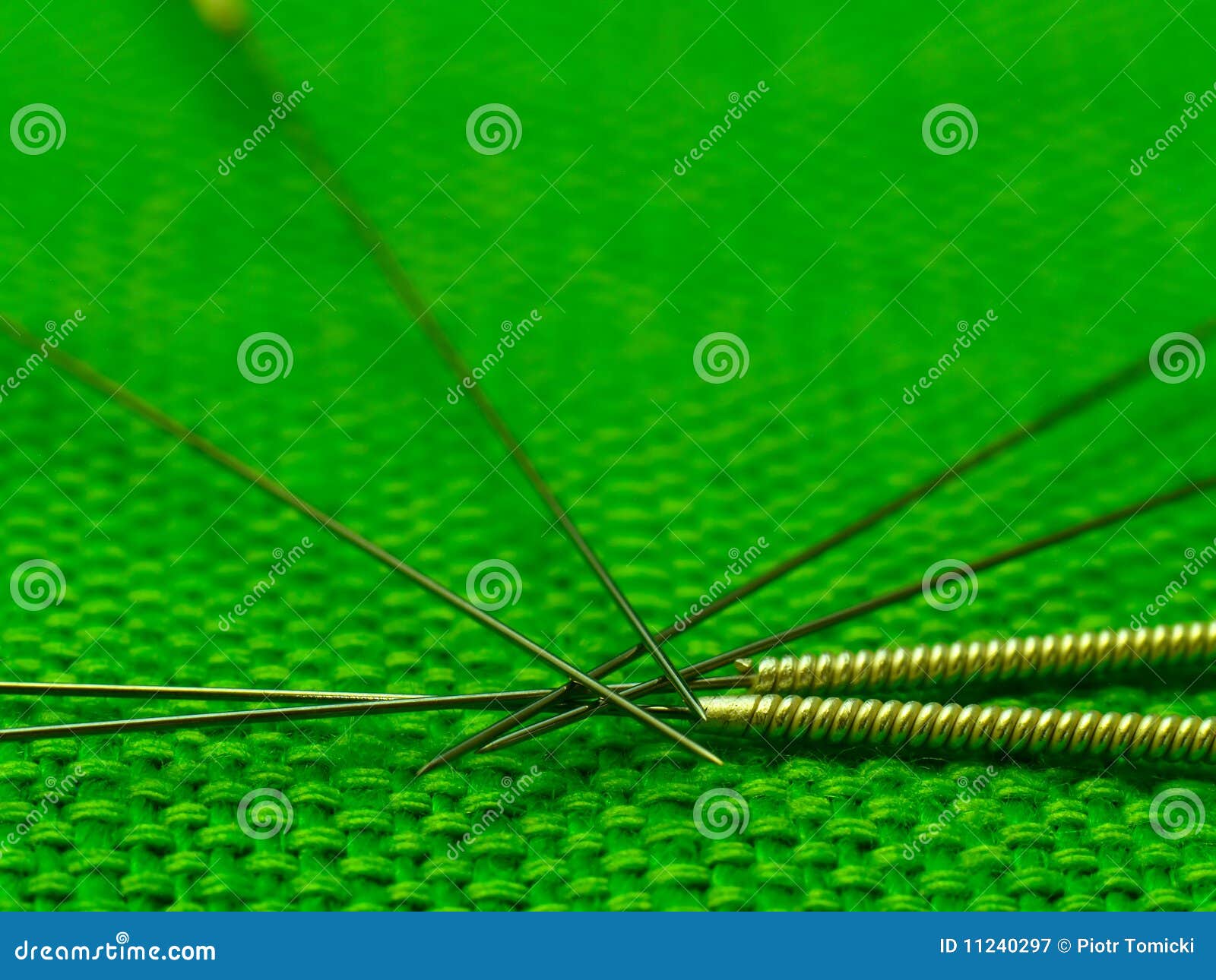 Acupuncture needles stock image. Image of white, tool 11240297
