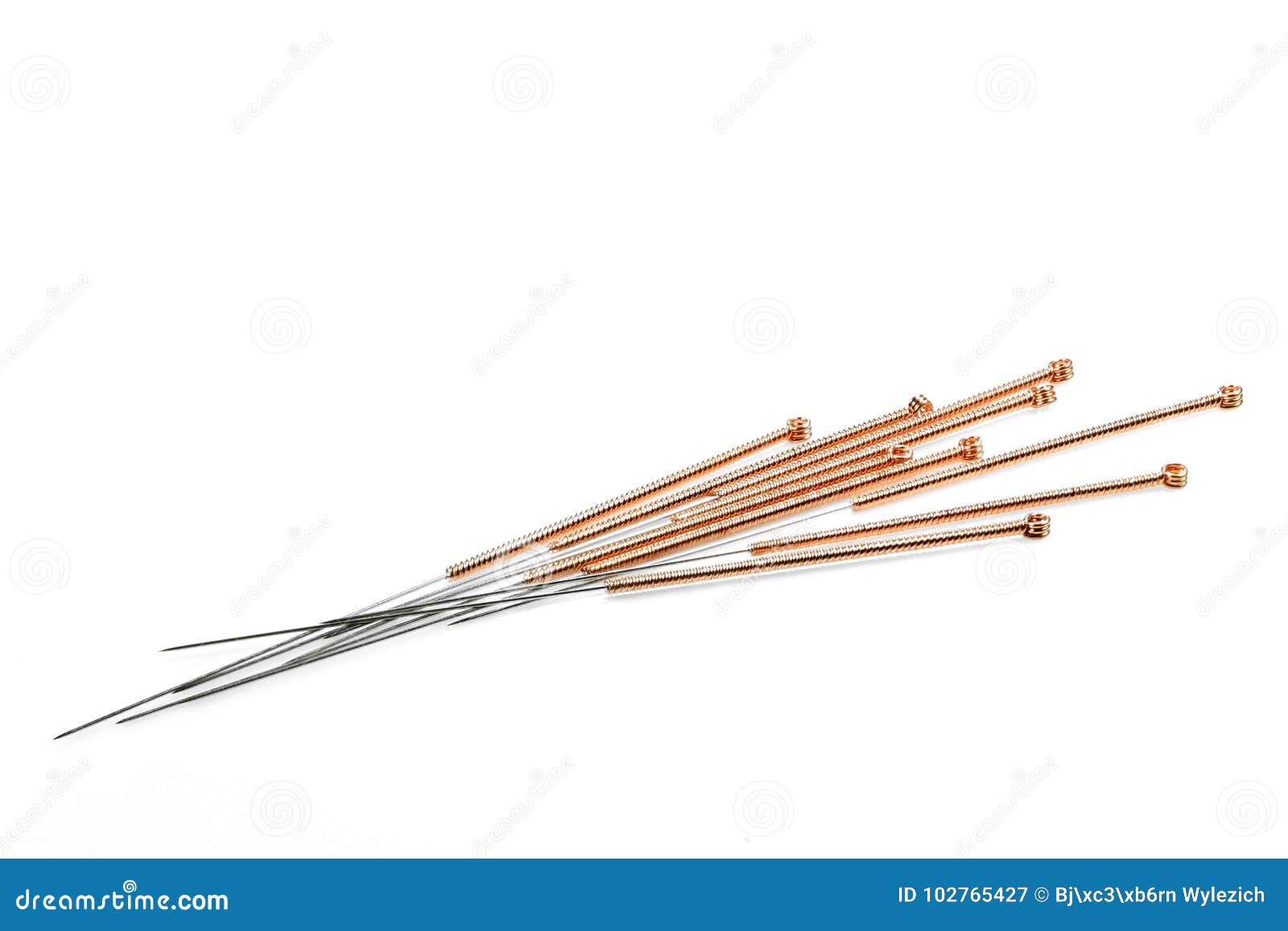 Acupuncture needles stock image. Image of needle, traditional 102765427