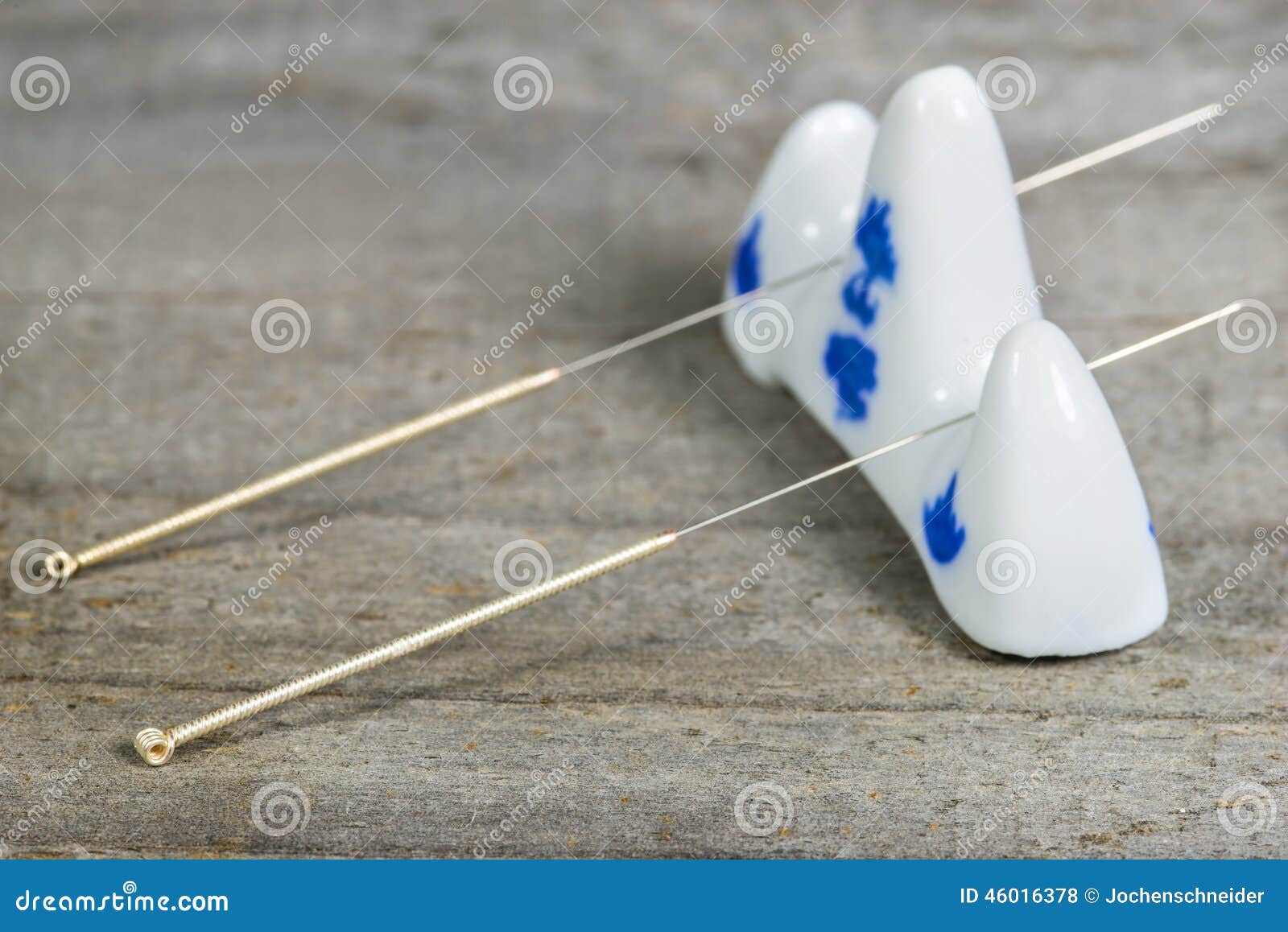 Acupuncture needles stock photo. Image of care, holder 46016378