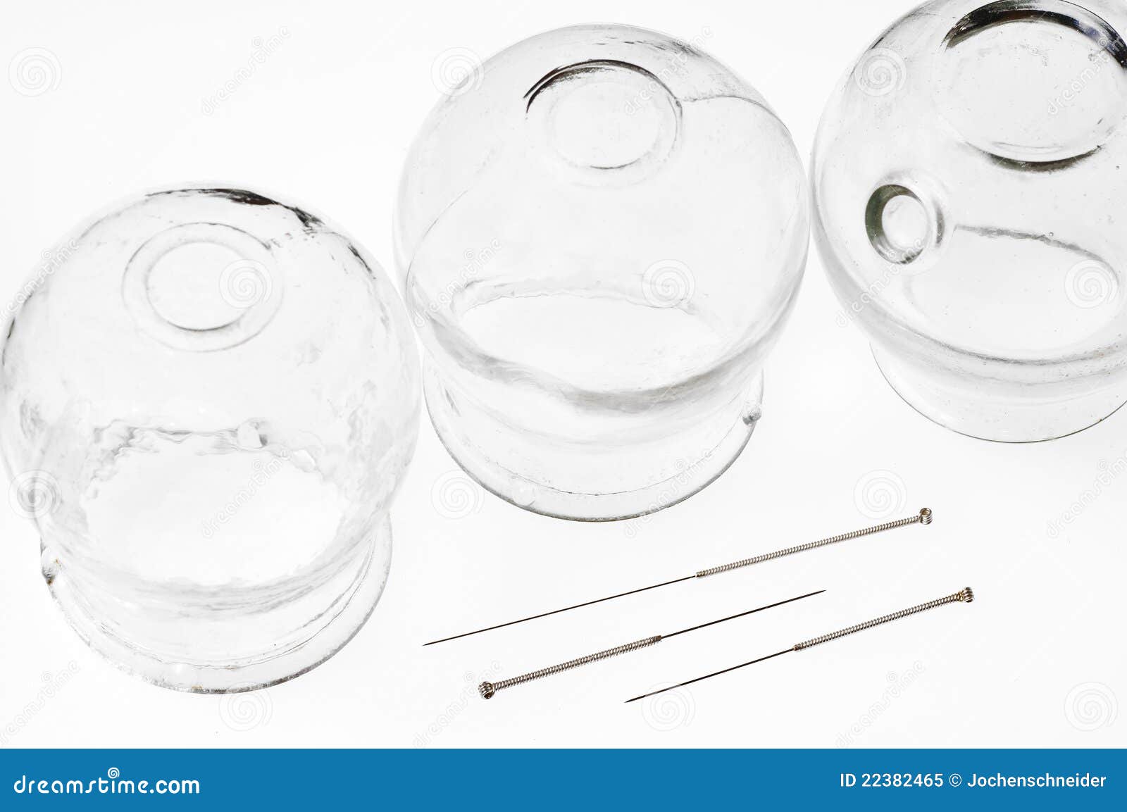 Acupuncture Needles and Cupping Glasses Stock Image Image of macro