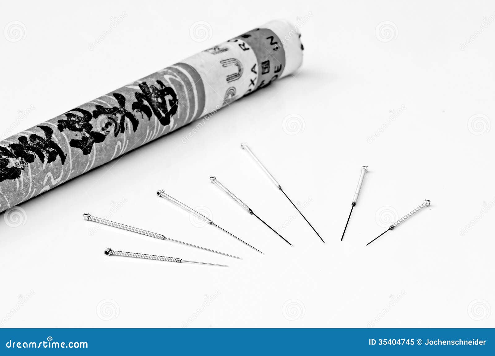 Acupuncture needles stock image. Image of closeup, text 35404745