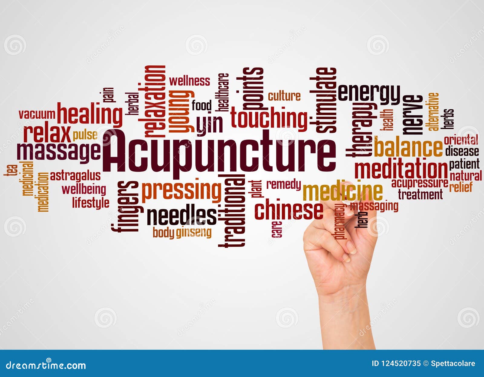 Acupuncture Word Cloud and Hand with Marker Concept Stock Image Image of massaging, pharmacy