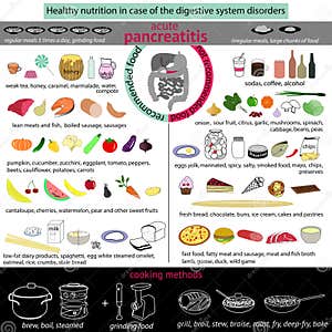 Acute Pancreatitis Infograpfic Vector Illustration CartoonDealer 