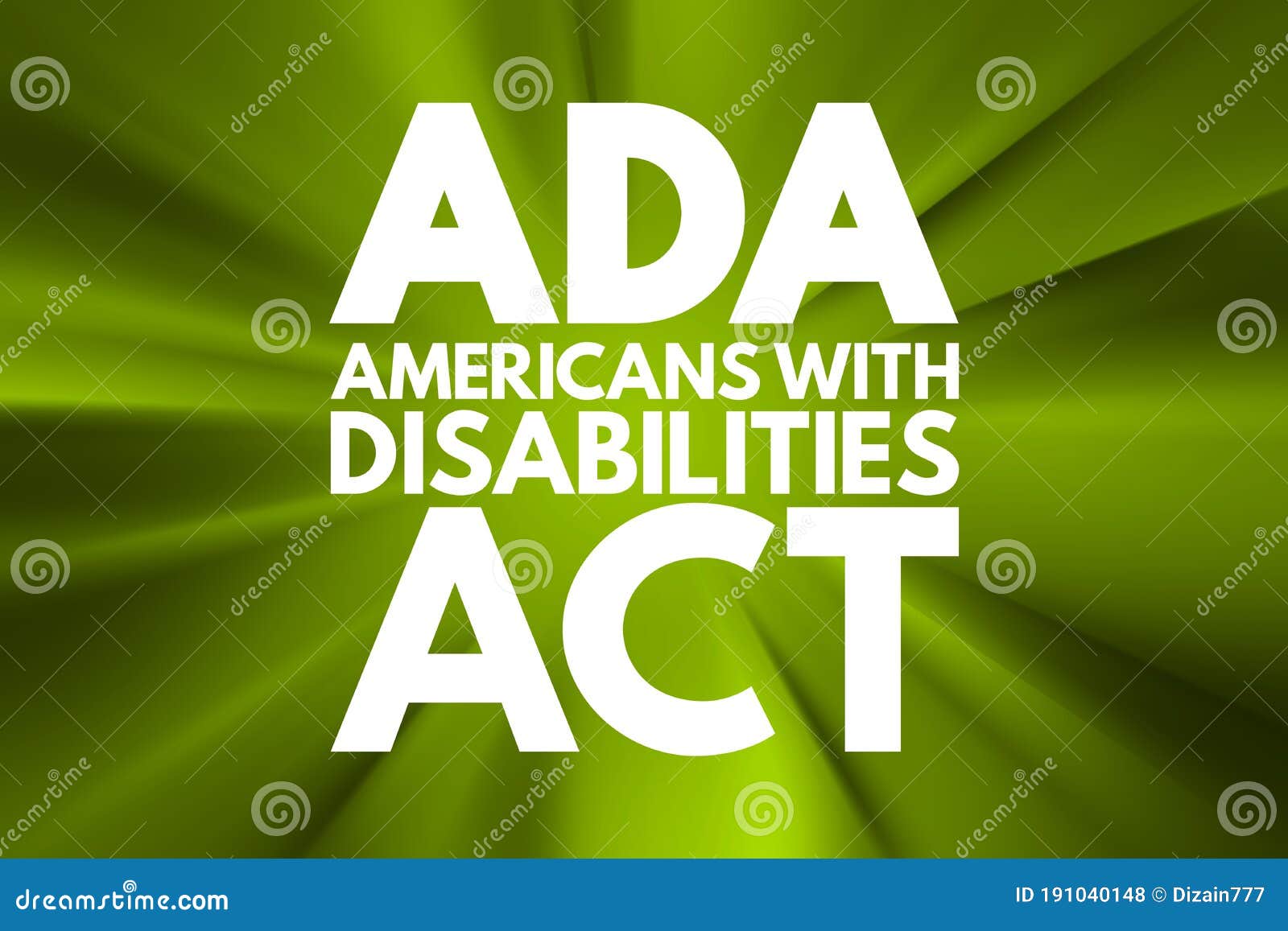ada - americans with disabilities act acronym, concept background