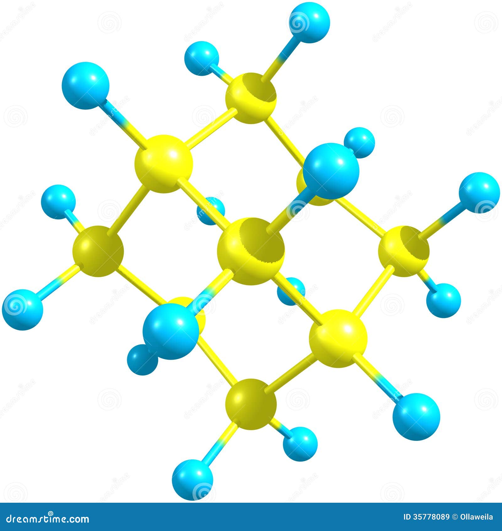 Adamantane Molecular Model Stock Illustration Illustration Of People