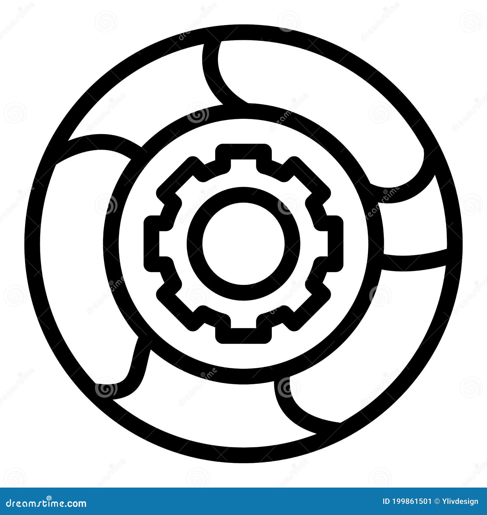 adaptation mechanism icon, outline style