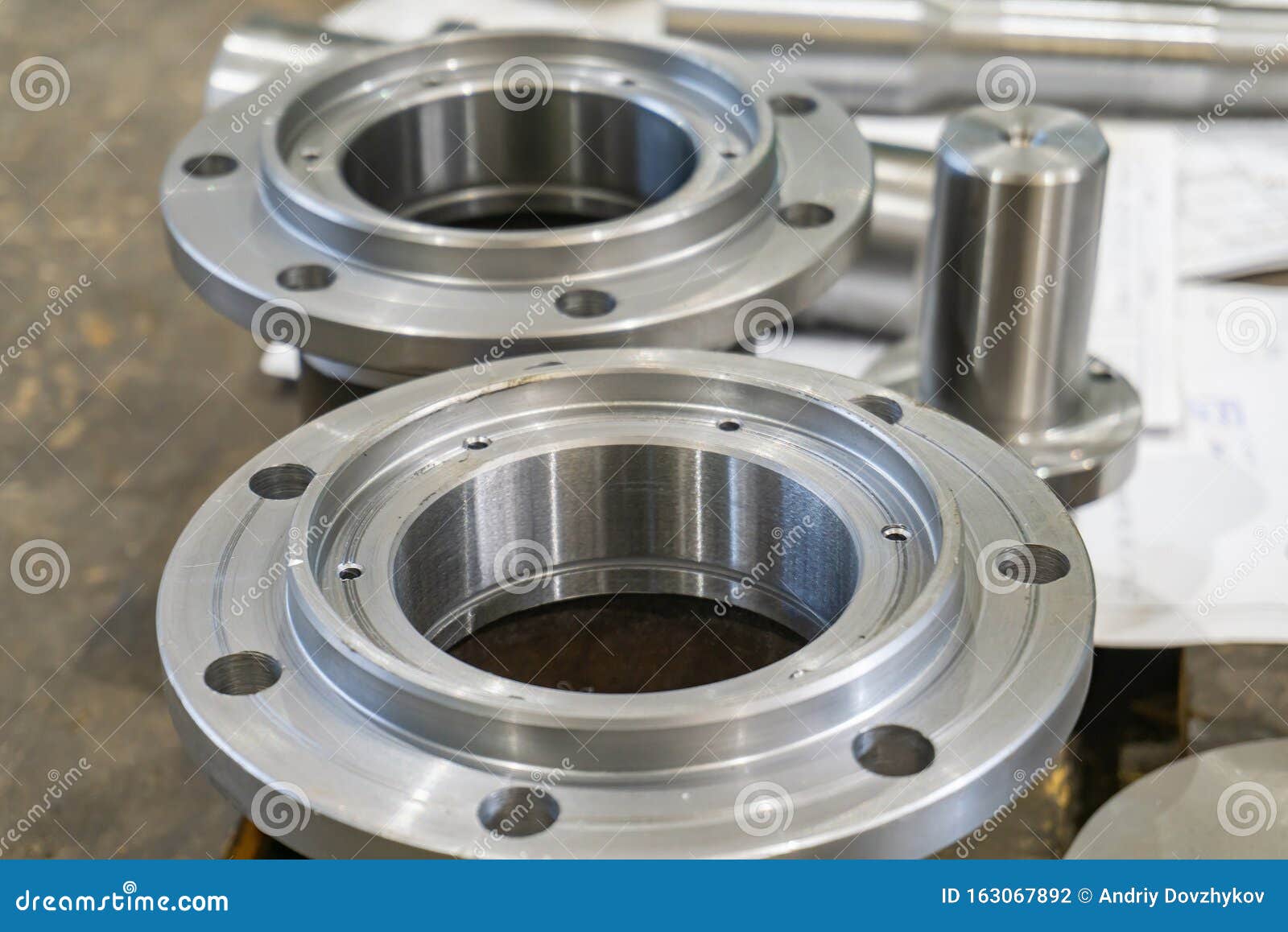 Adapter Flange from Welded Joint after Fabrication Stock Photo Image