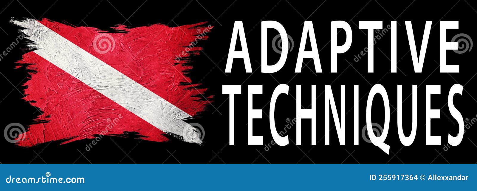 Adaptive Techniques, Diver Down Flag, Scuba Flag Stock Illustration